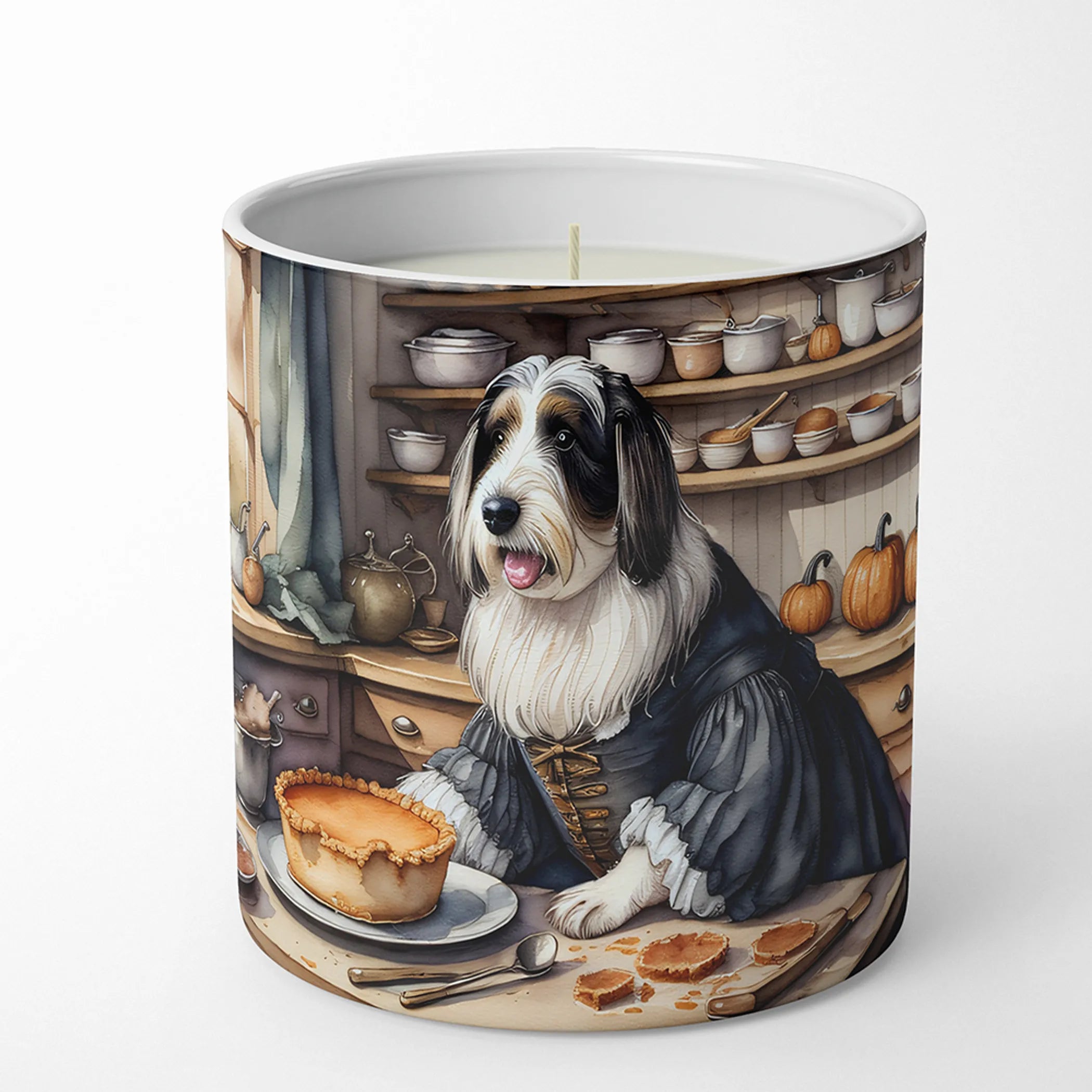 Fall Kitchen Pumpkin Pie Decorative Soy Candle - Size: 10 OZ | Pack Of: 1 | Collection name: Fall kitchen pumpkin pie