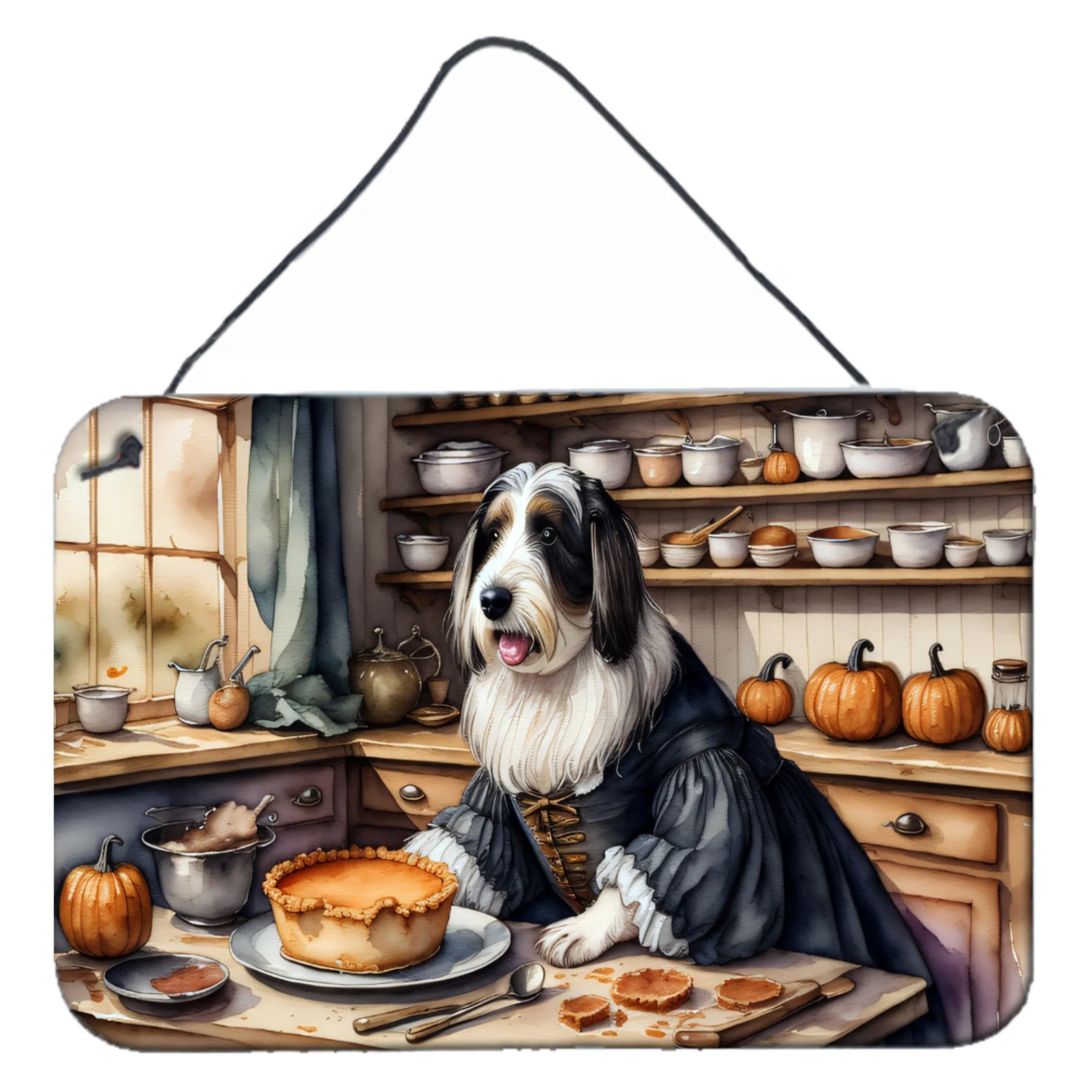 Fall Kitchen Pumpkin Pie Wall or Door Hanging Prints - Size: 8HX12W | Pack Of: 1 | Collection name: Fall kitchen pumpkin pie