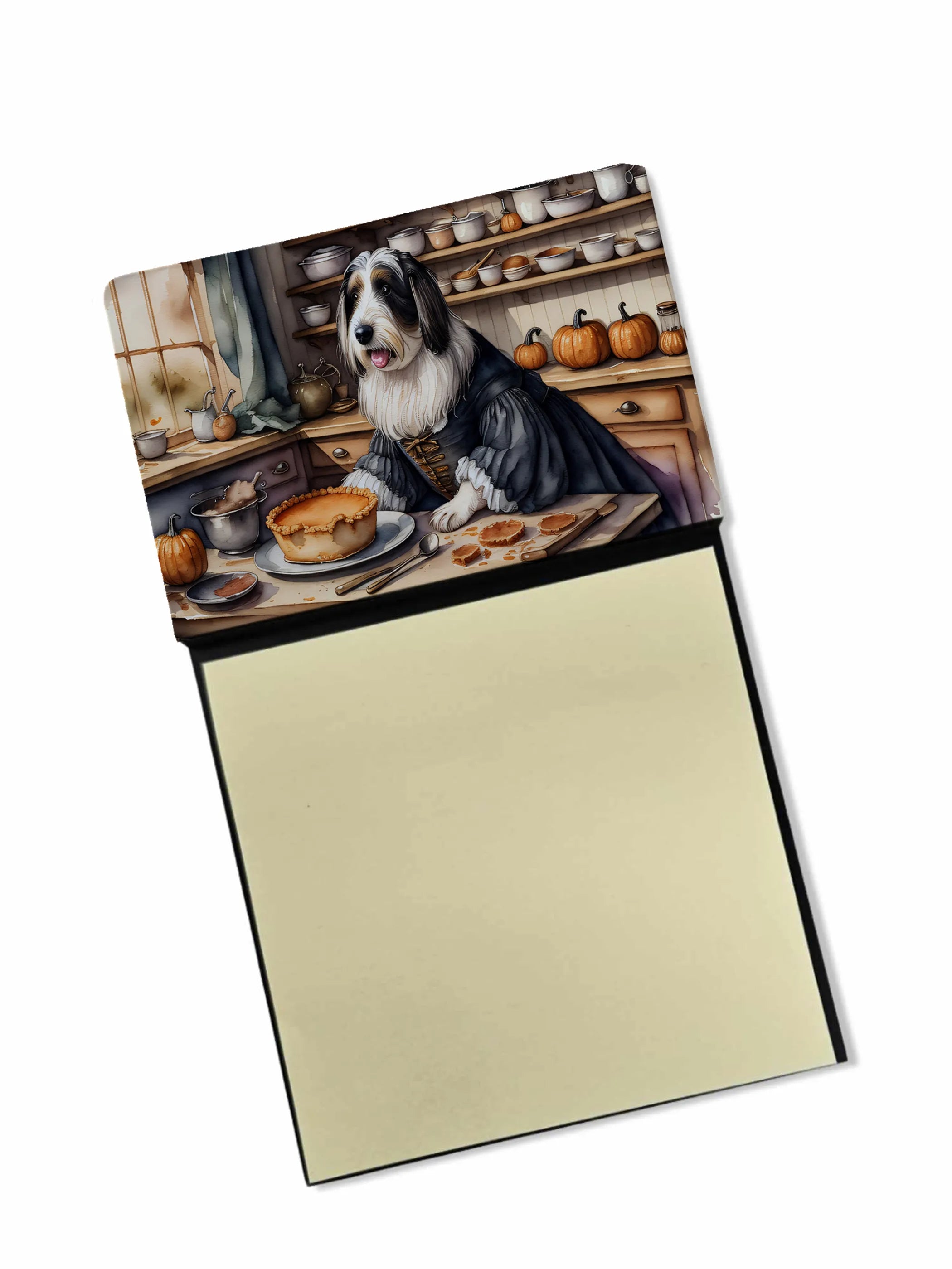 Fall Kitchen Pumpkin Pie Sticky Note Holder - Pack Of: 1 | Collection name: Fall kitchen pumpkin pie