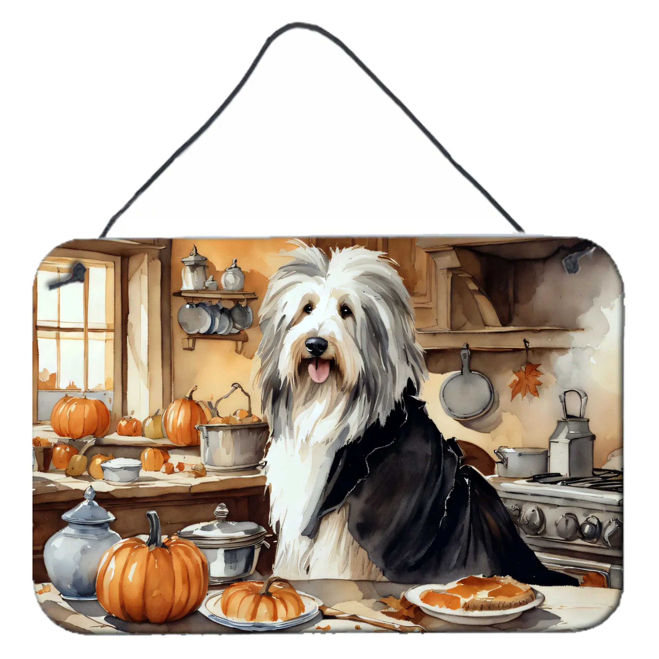 Fall Kitchen Pumpkin Pie Wall or Door Hanging Prints - Size: 8HX12W | Pack Of: 1 | Collection name: Fall kitchen pumpkin pie