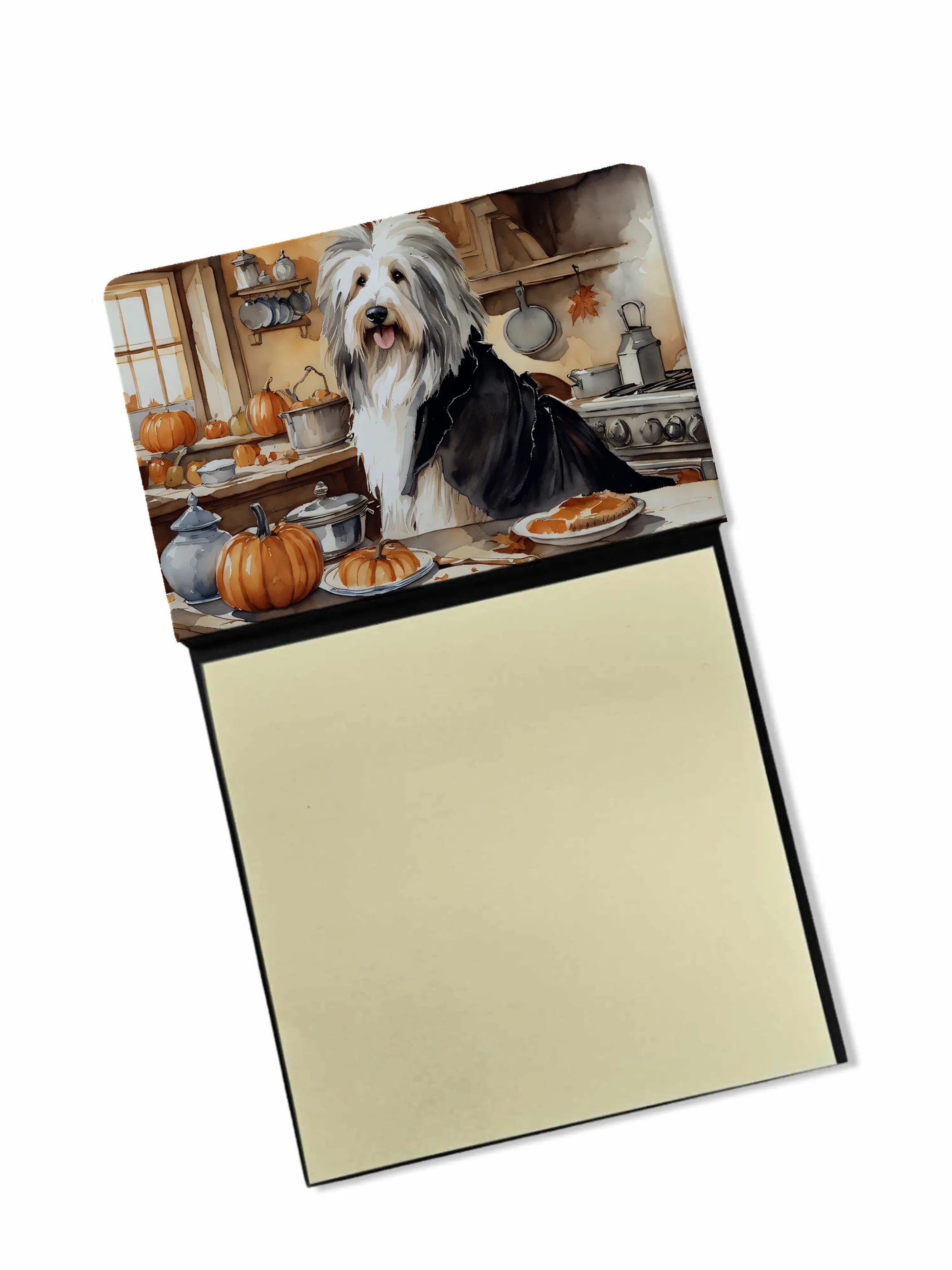 Fall Kitchen Pumpkin Pie Sticky Note Holder - Pack Of: 1 | Collection name: Fall kitchen pumpkin pie