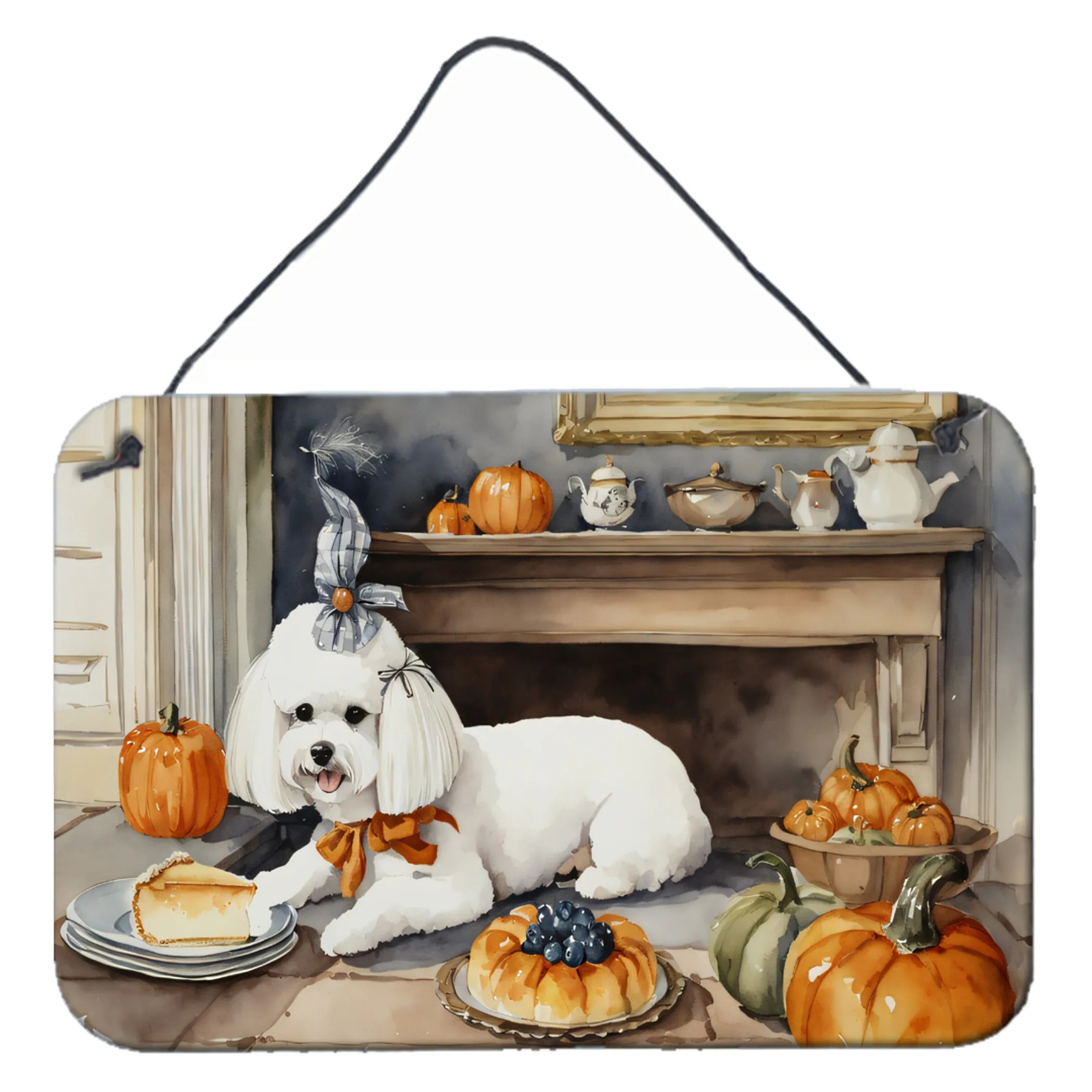 Fall Kitchen Pumpkin Pie Wall or Door Hanging Prints - Size: 8HX12W | Pack Of: 1 | Collection name: Fall kitchen pumpkin pie