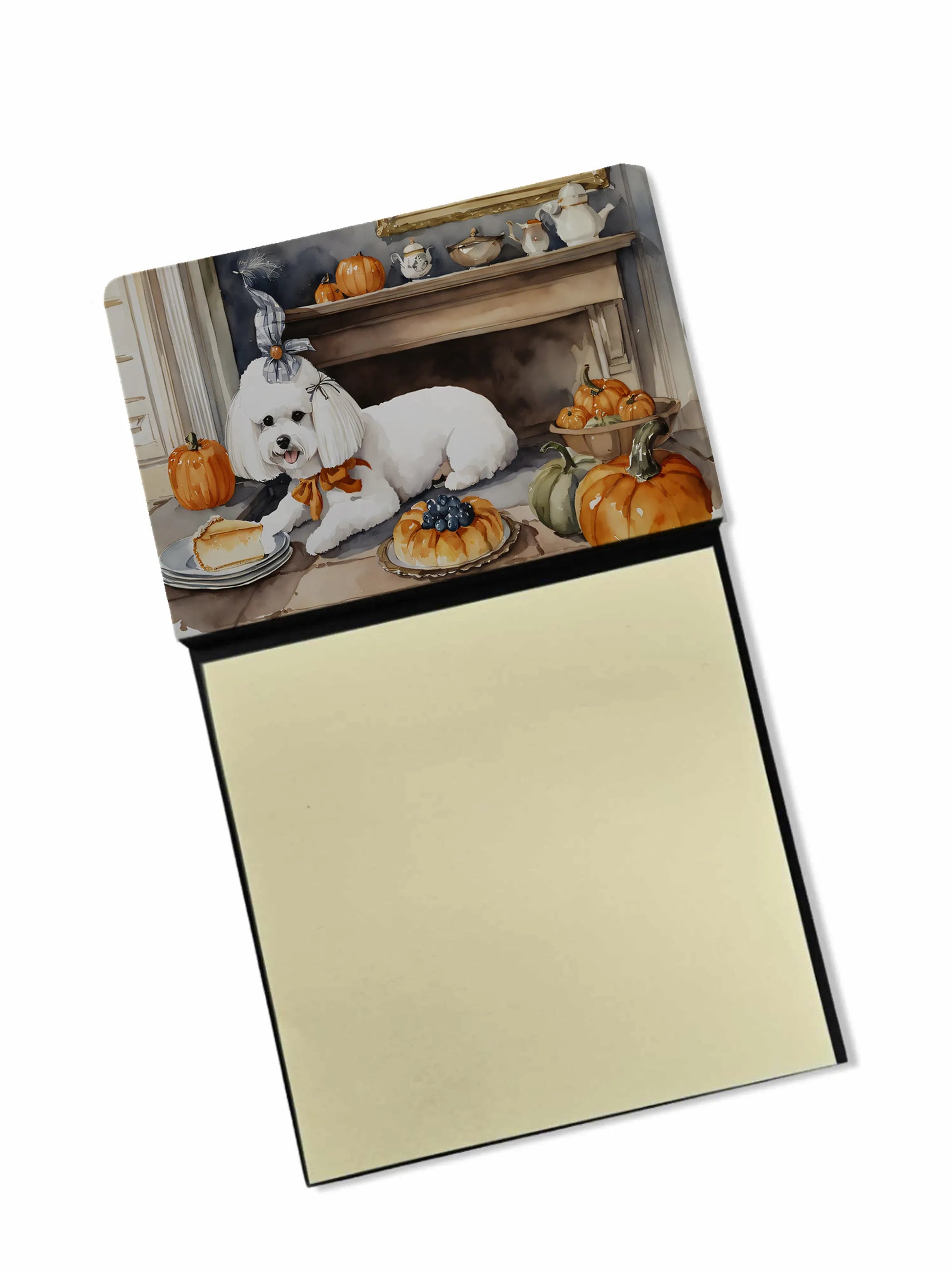 Fall Kitchen Pumpkin Pie Sticky Note Holder - Pack Of: 1 | Collection name: Fall kitchen pumpkin pie