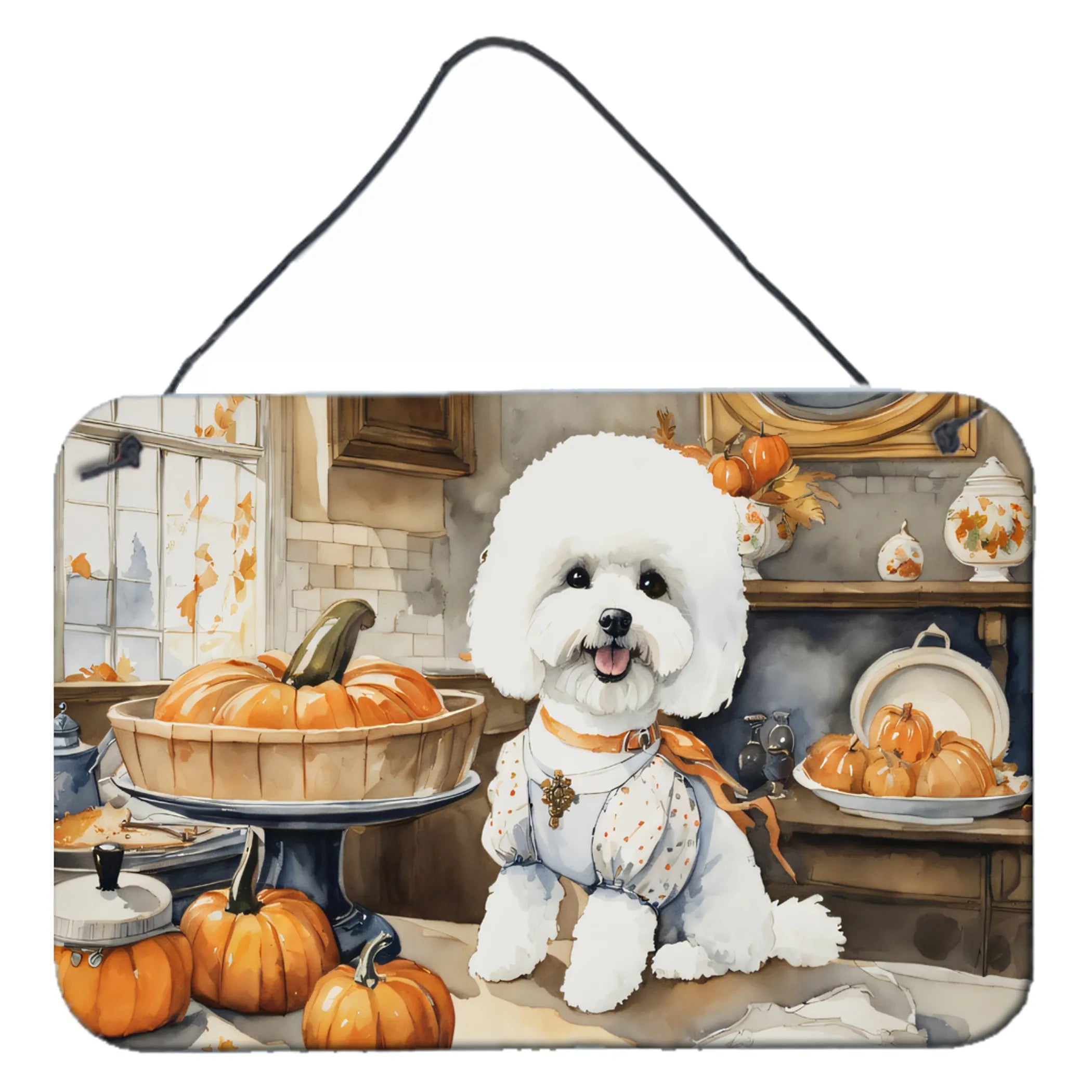 Fall Kitchen Pumpkin Pie Wall or Door Hanging Prints - Size: 8HX12W | Pack Of: 1 | Collection name: Fall kitchen pumpkin pie