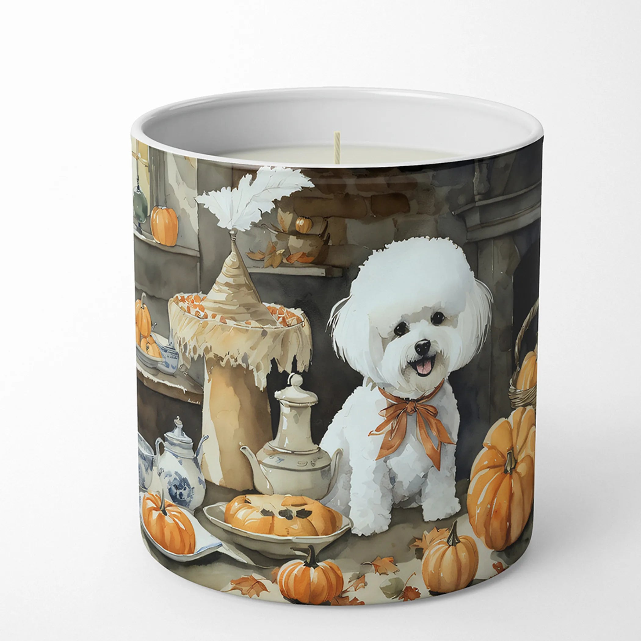 Fall Kitchen Pumpkin Pie Decorative Soy Candle - Size: 10 OZ | Pack Of: 1 | Collection name: Fall kitchen pumpkin pie