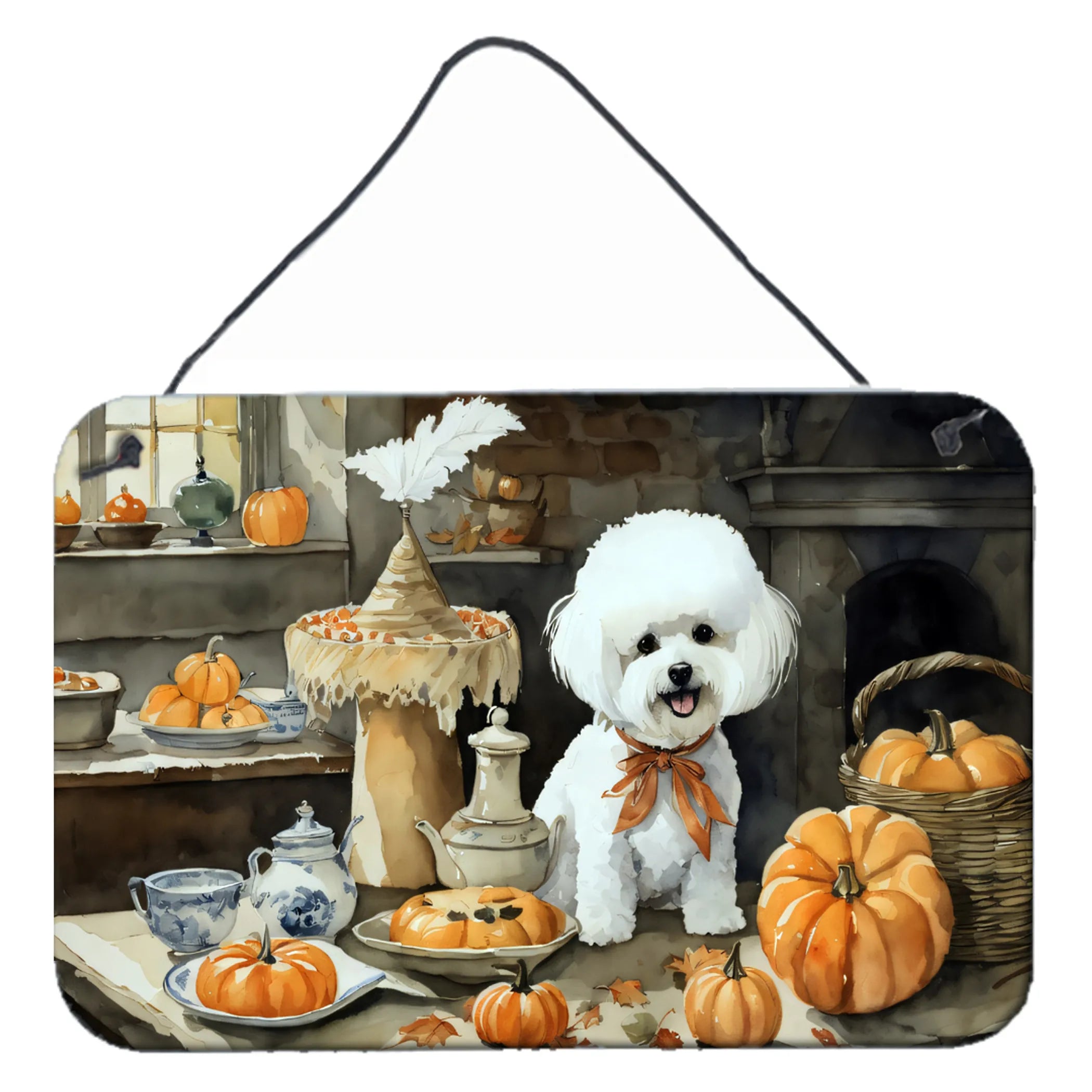 Fall Kitchen Pumpkin Pie Wall or Door Hanging Prints - Size: 8HX12W | Pack Of: 1 | Collection name: Fall kitchen pumpkin pie