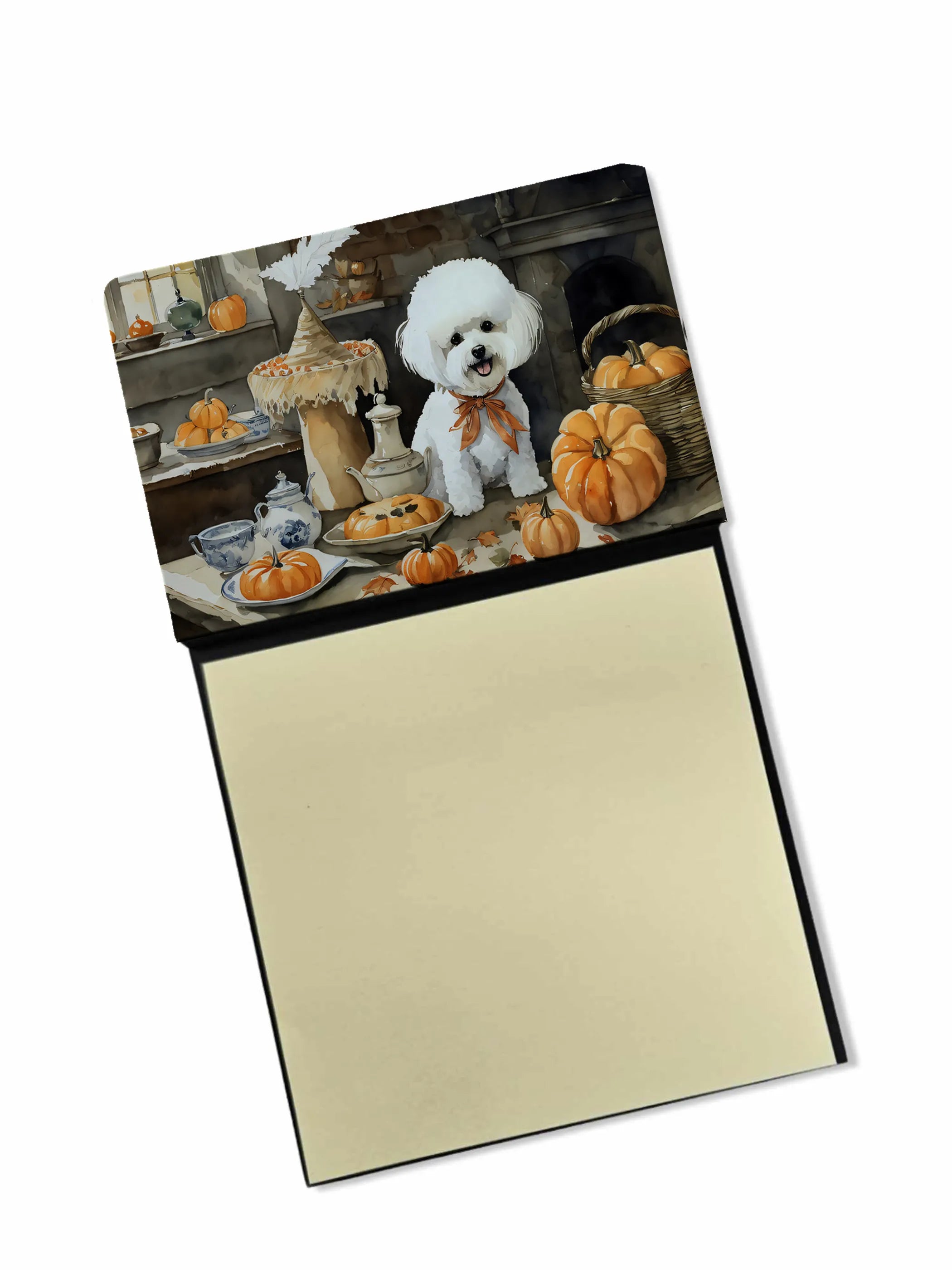 Fall Kitchen Pumpkin Pie Sticky Note Holder - Pack Of: 1 | Collection name: Fall kitchen pumpkin pie