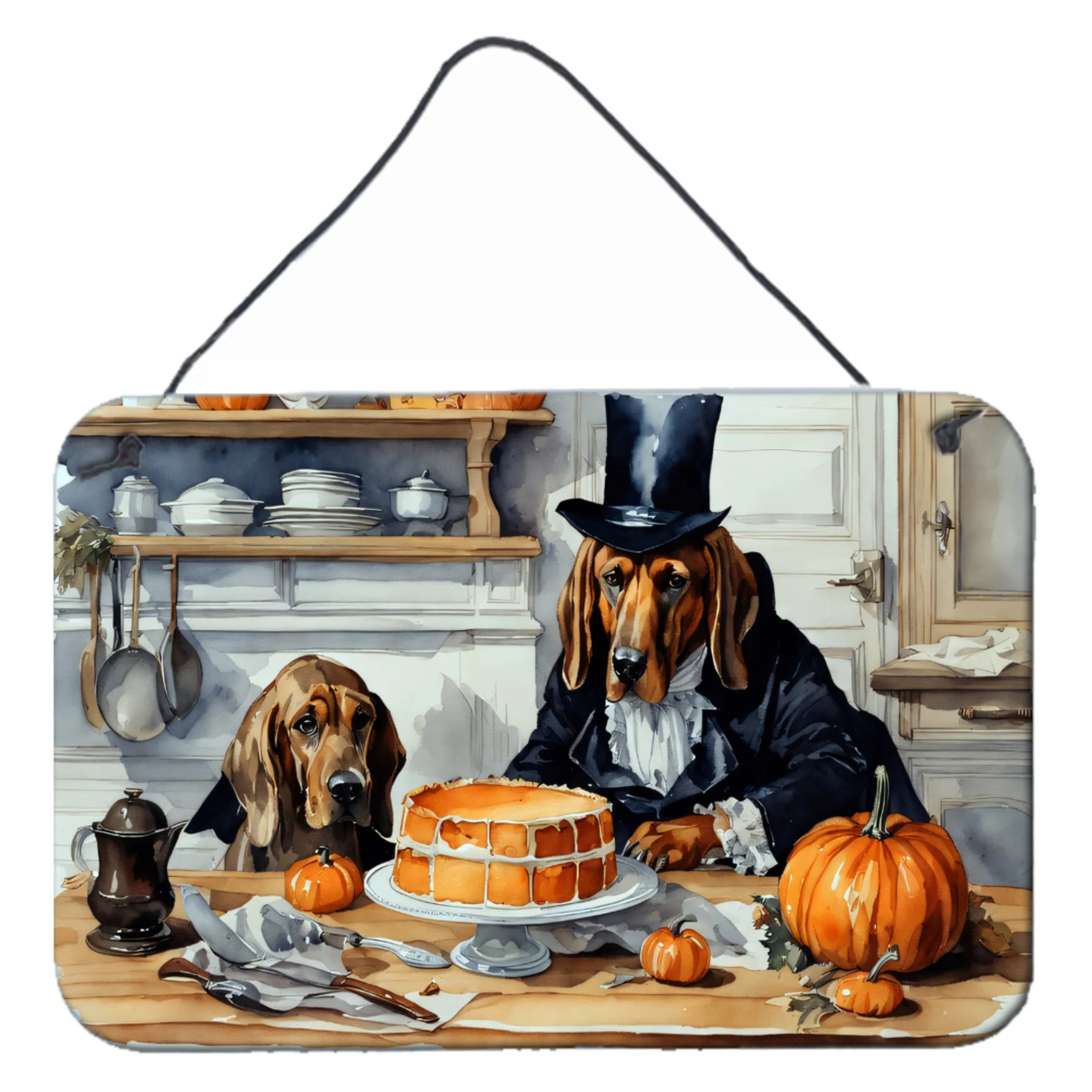 Fall Kitchen Pumpkin Pie Wall or Door Hanging Prints - Size: 8HX12W | Pack Of: 1 | Collection name: Fall kitchen pumpkin pie