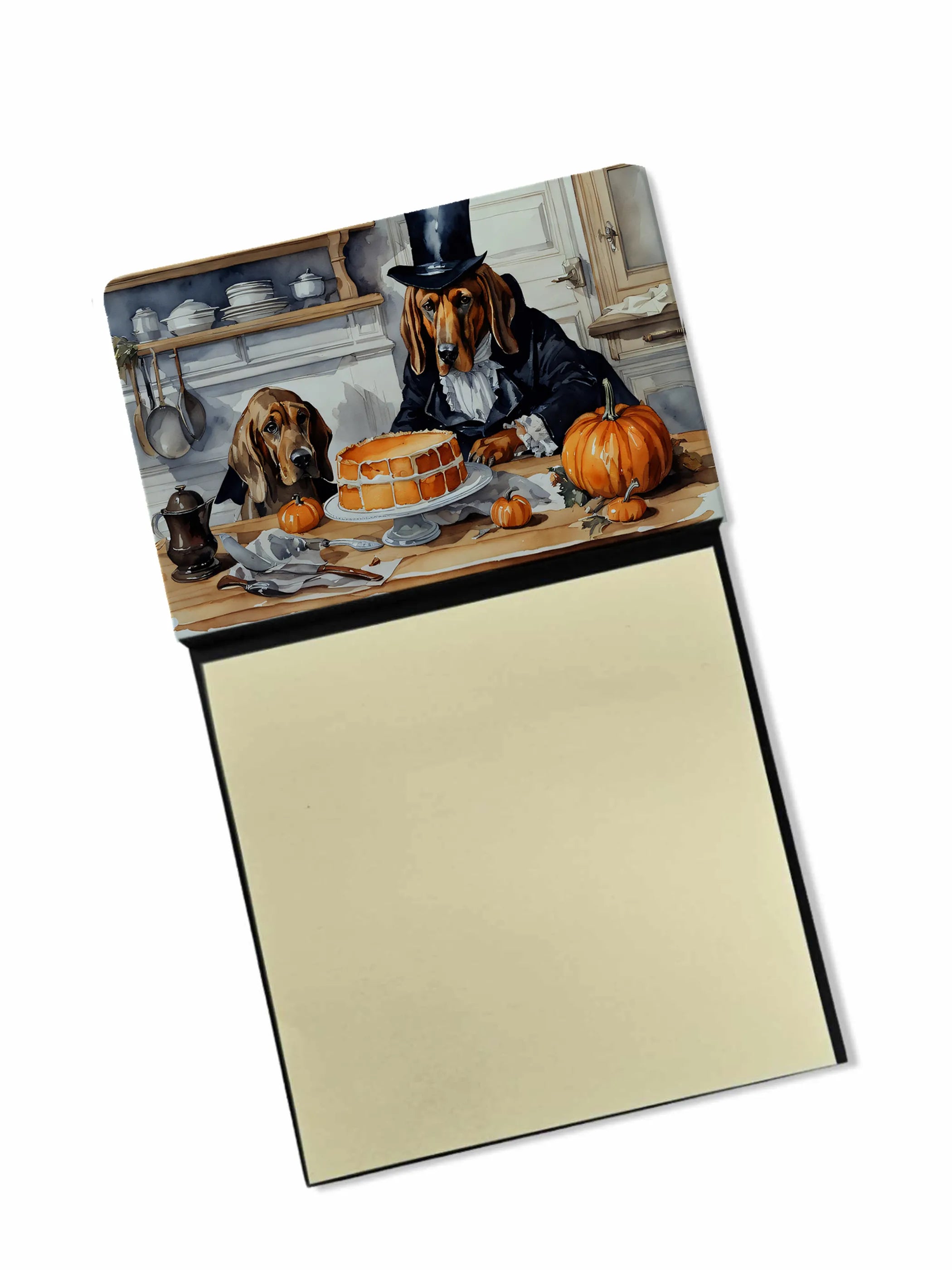 Fall Kitchen Pumpkin Pie Sticky Note Holder - Pack Of: 1 | Collection name: Fall kitchen pumpkin pie