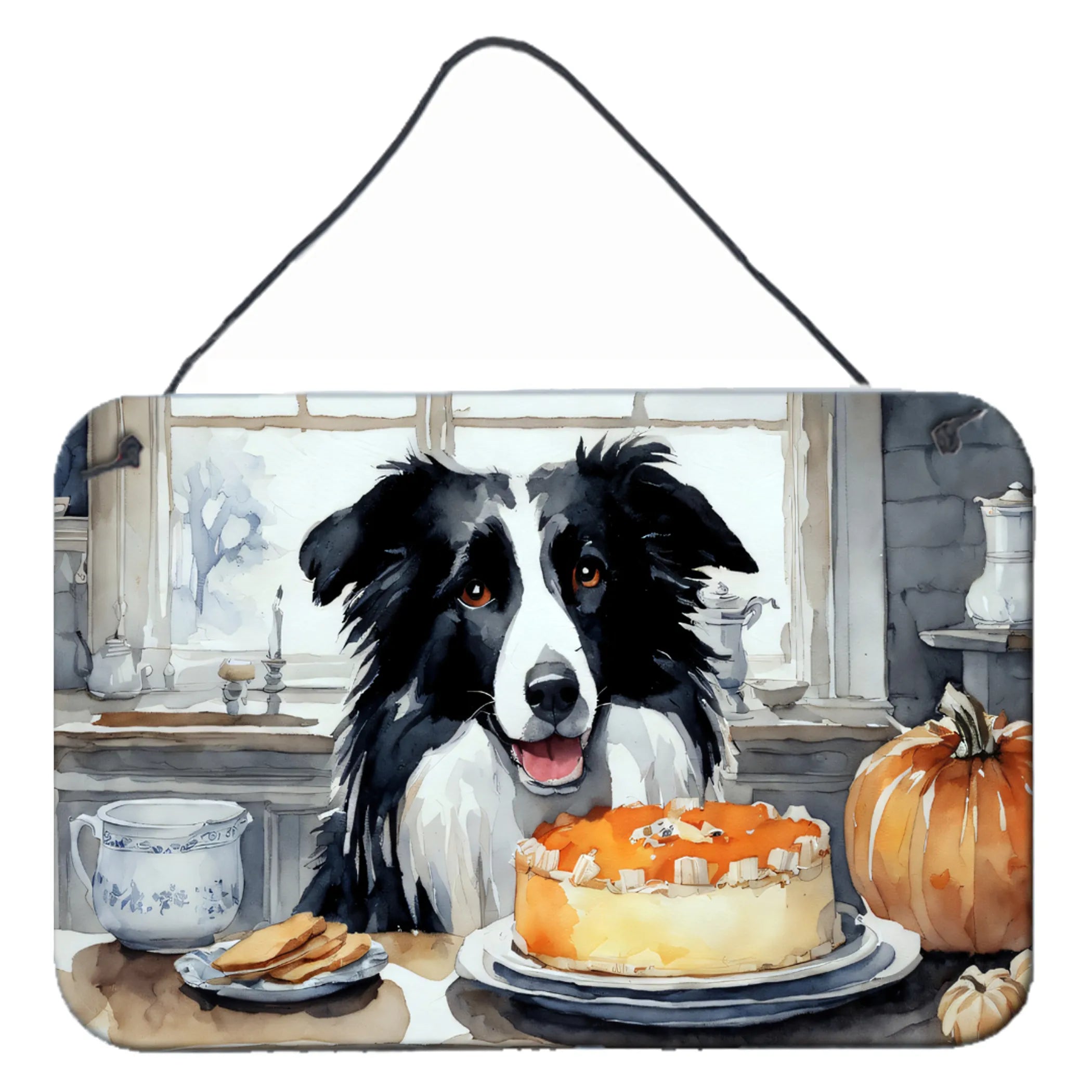 Fall Kitchen Pumpkin Pie Wall or Door Hanging Prints - Size: 8HX12W | Pack Of: 1 | Collection name: Fall kitchen pumpkin pie
