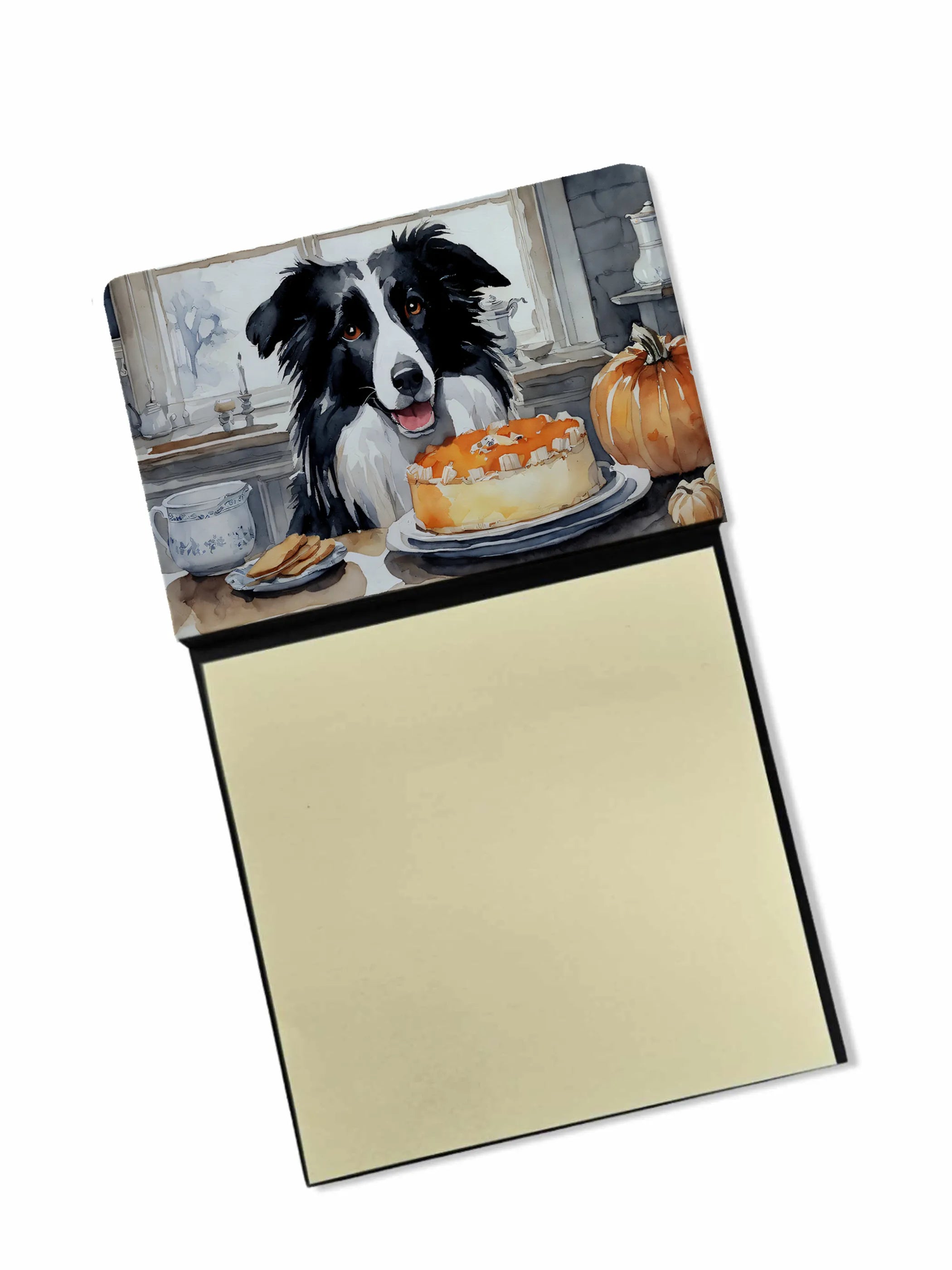 Fall Kitchen Pumpkin Pie Sticky Note Holder - Pack Of: 1 | Collection name: Fall kitchen pumpkin pie