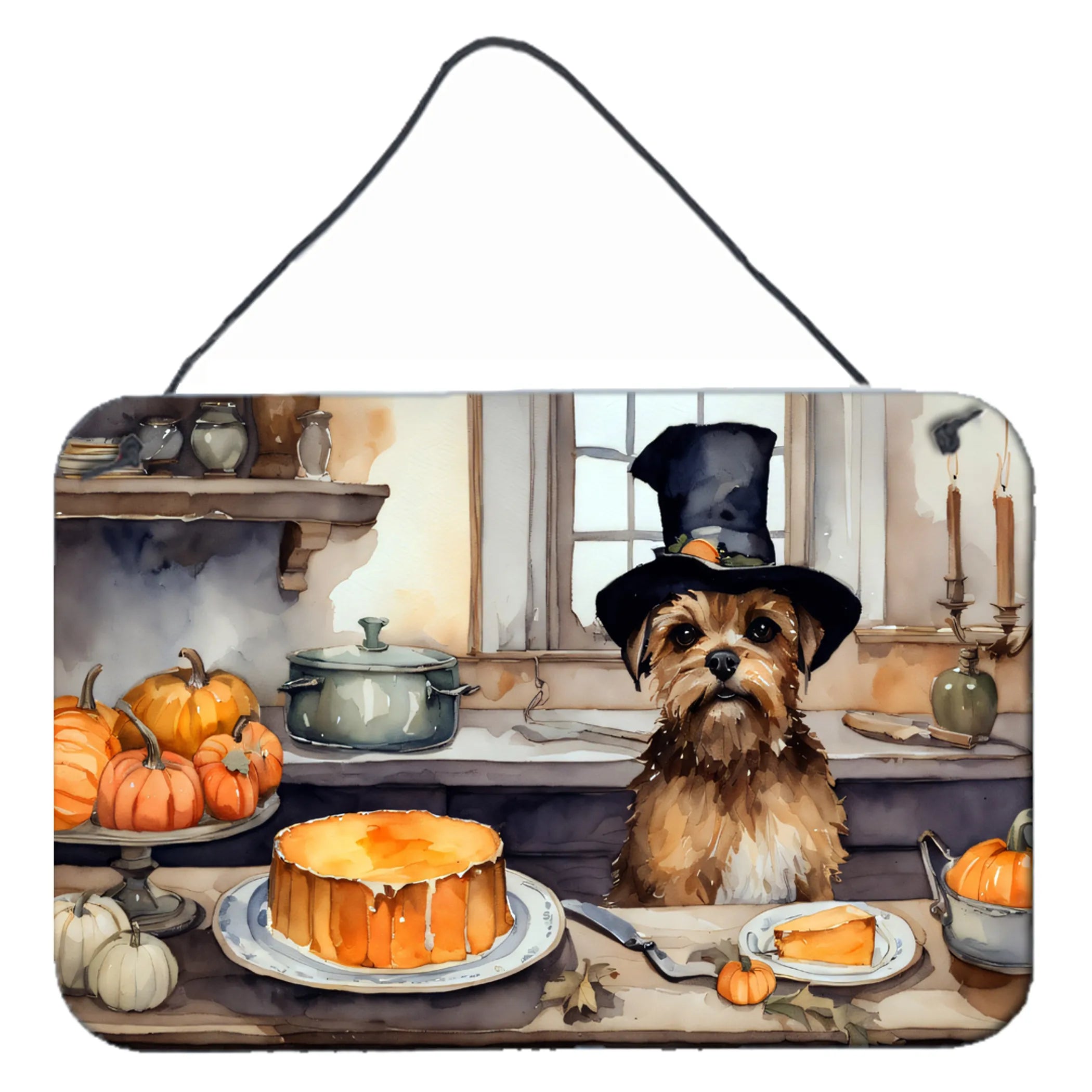 Fall Kitchen Pumpkin Pie Wall or Door Hanging Prints - Size: 8HX12W | Pack Of: 1 | Collection name: Fall kitchen pumpkin pie