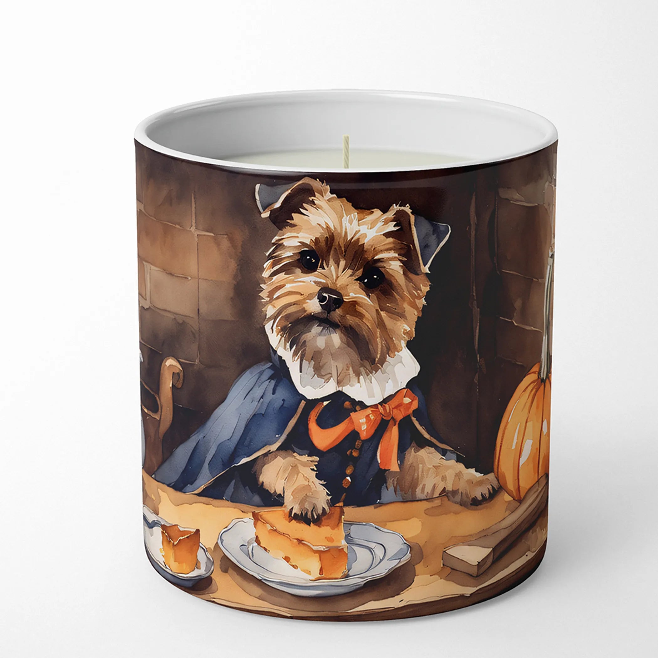 Fall Kitchen Pumpkin Pie Decorative Soy Candle - Size: 10 OZ | Pack Of: 1 | Collection name: Fall kitchen pumpkin pie