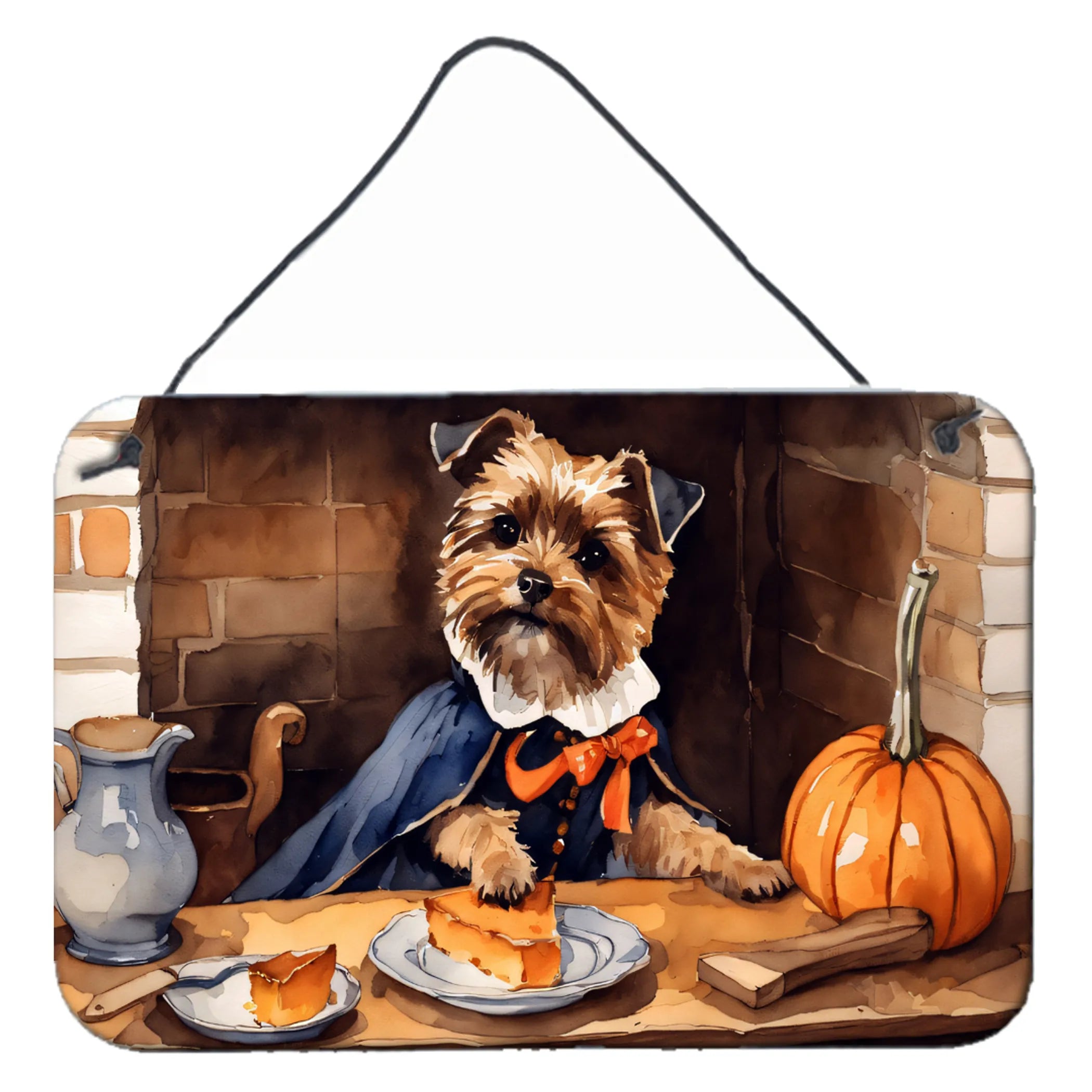 Fall Kitchen Pumpkin Pie Wall or Door Hanging Prints - Size: 8HX12W | Pack Of: 1 | Collection name: Fall kitchen pumpkin pie