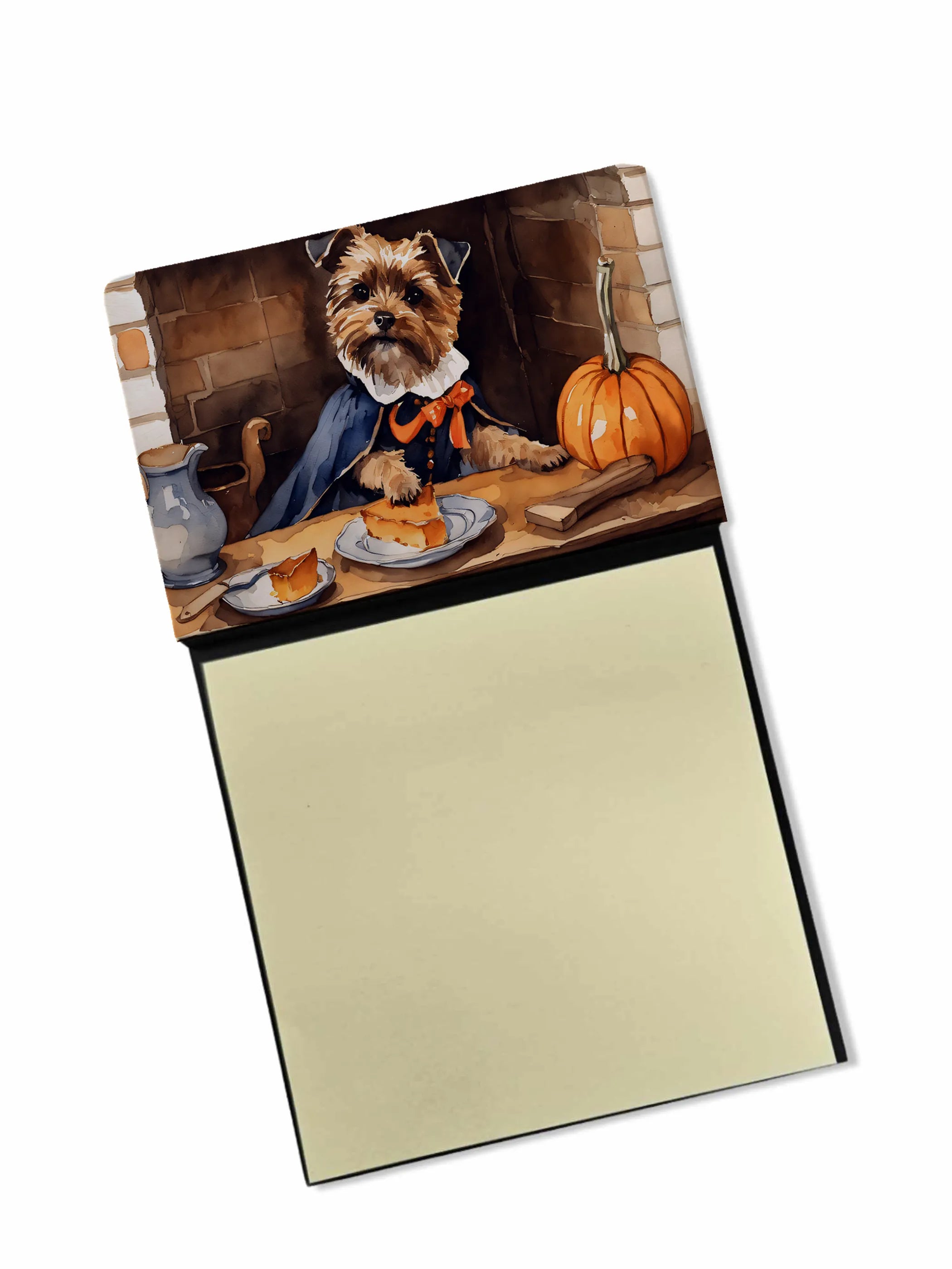 Fall Kitchen Pumpkin Pie Sticky Note Holder - Pack Of: 1 | Collection name: Fall kitchen pumpkin pie