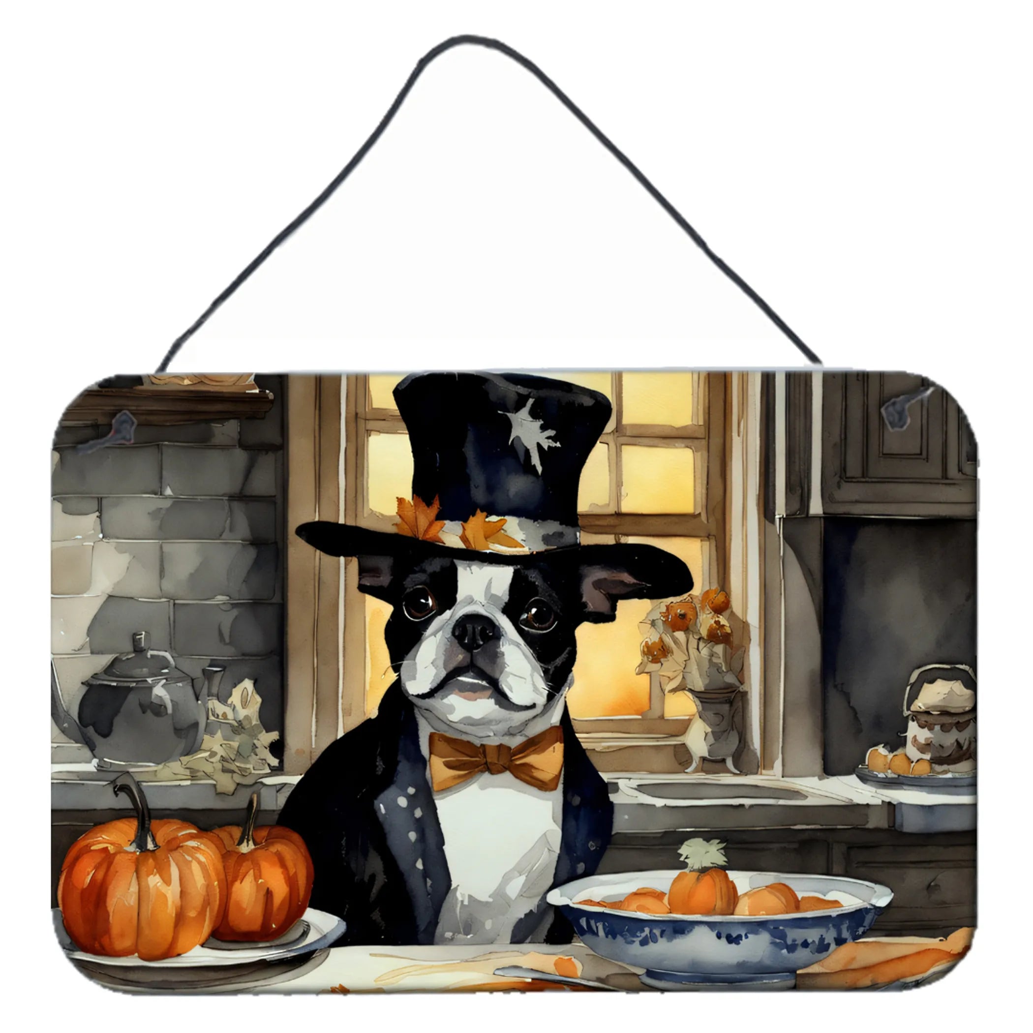 Fall Kitchen Pumpkin Pie Wall or Door Hanging Prints - Size: 8HX12W | Pack Of: 1 | Collection name: Fall kitchen pumpkin pie
