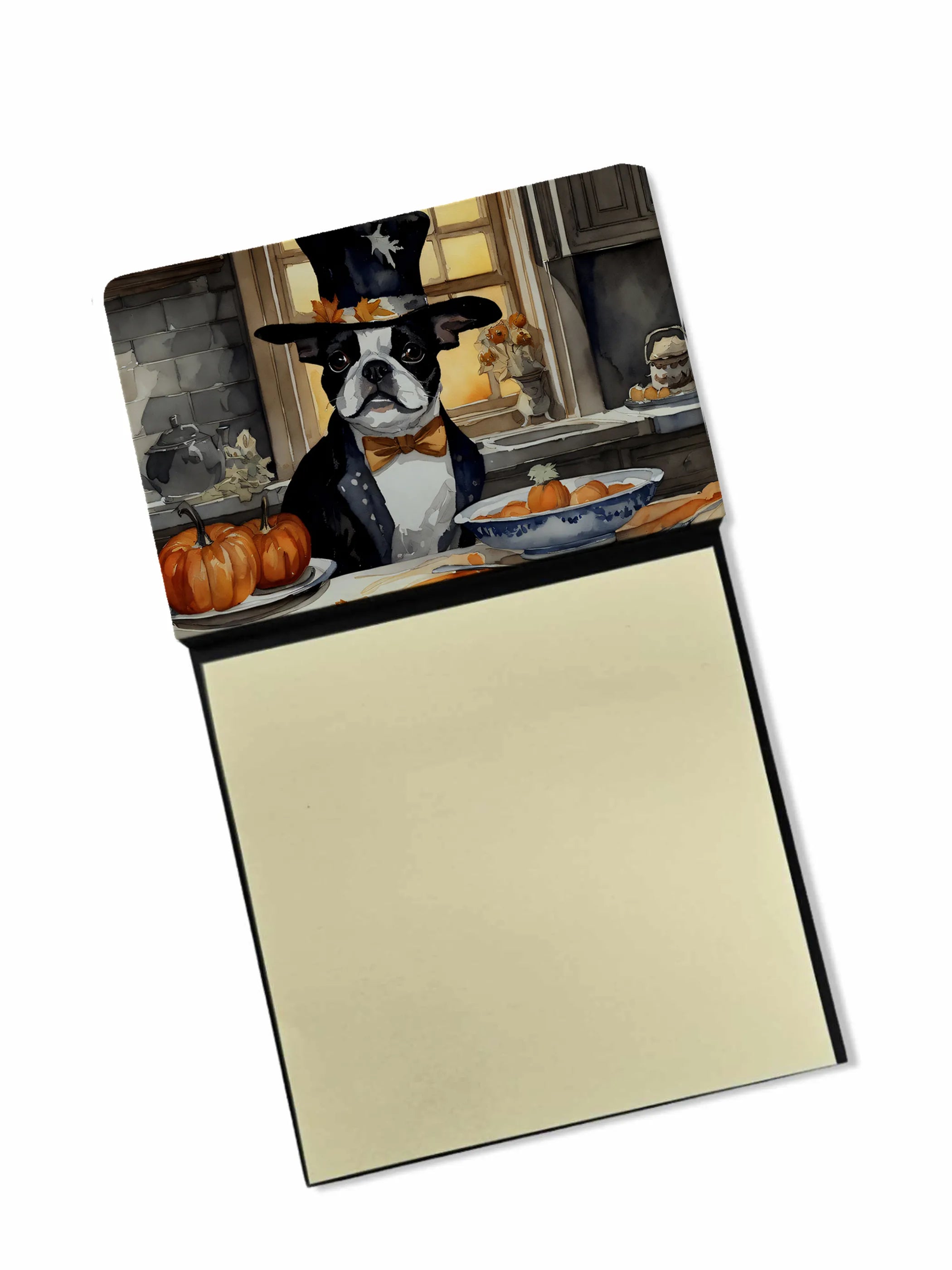Fall Kitchen Pumpkin Pie Sticky Note Holder - Pack Of: 1 | Collection name: Fall kitchen pumpkin pie