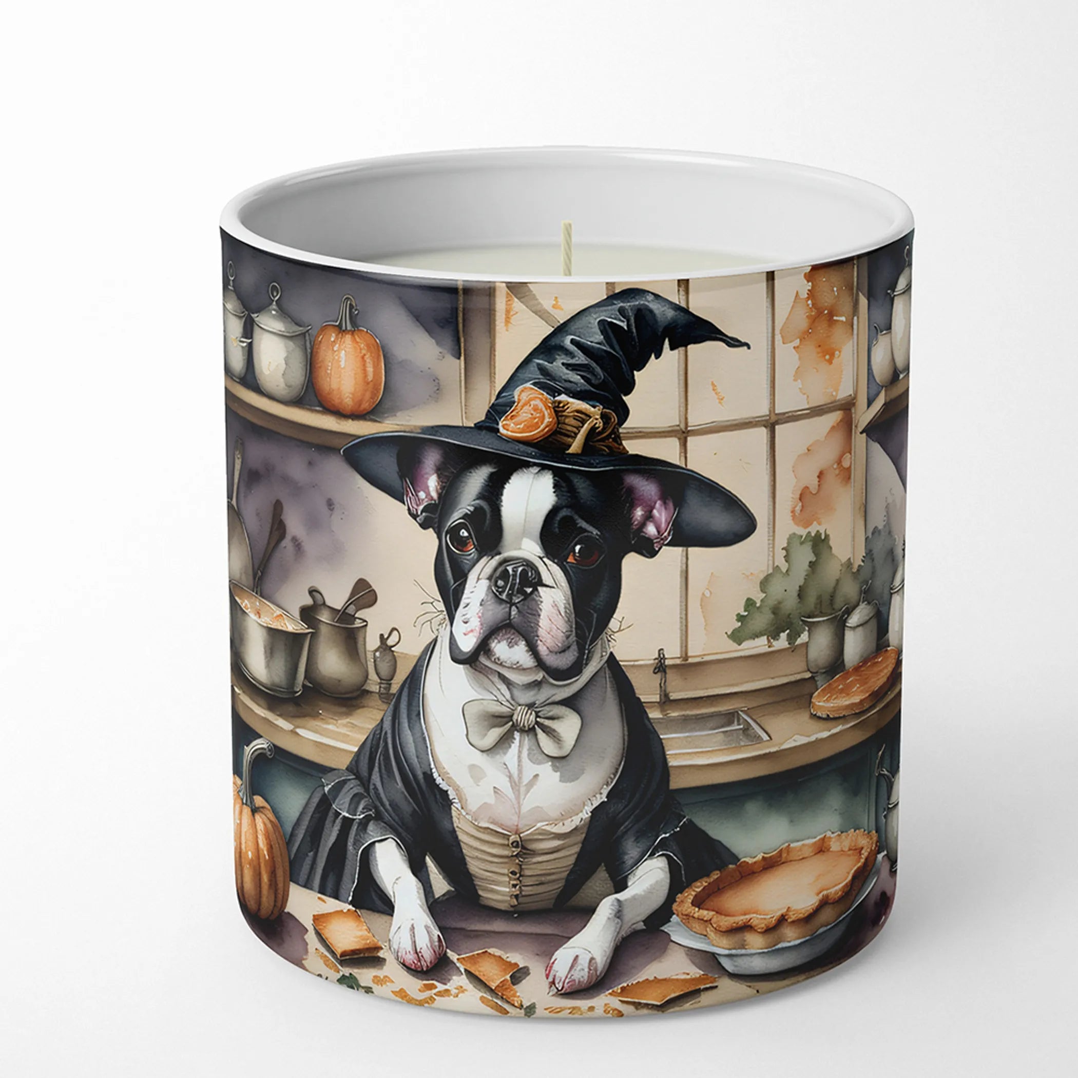 Fall Kitchen Pumpkin Pie Decorative Soy Candle - Size: 10 OZ | Pack Of: 1 | Collection name: Fall kitchen pumpkin pie
