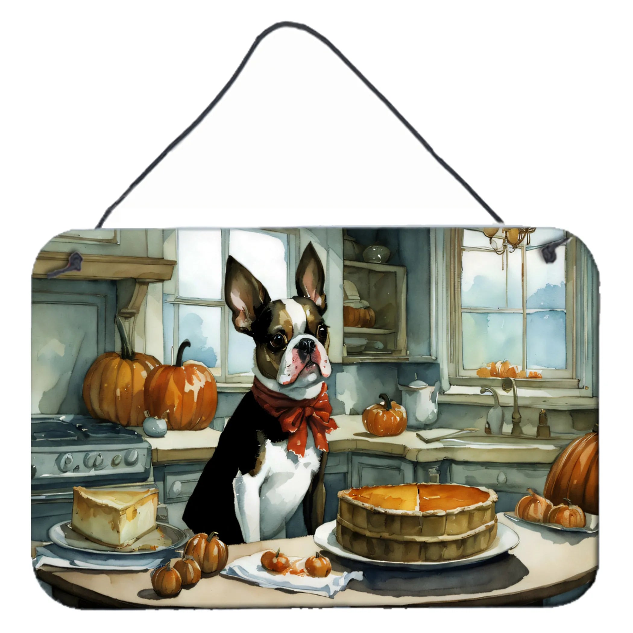 Fall Kitchen Pumpkin Pie Wall or Door Hanging Prints - Size: 8HX12W | Pack Of: 1 | Collection name: Fall kitchen pumpkin pie