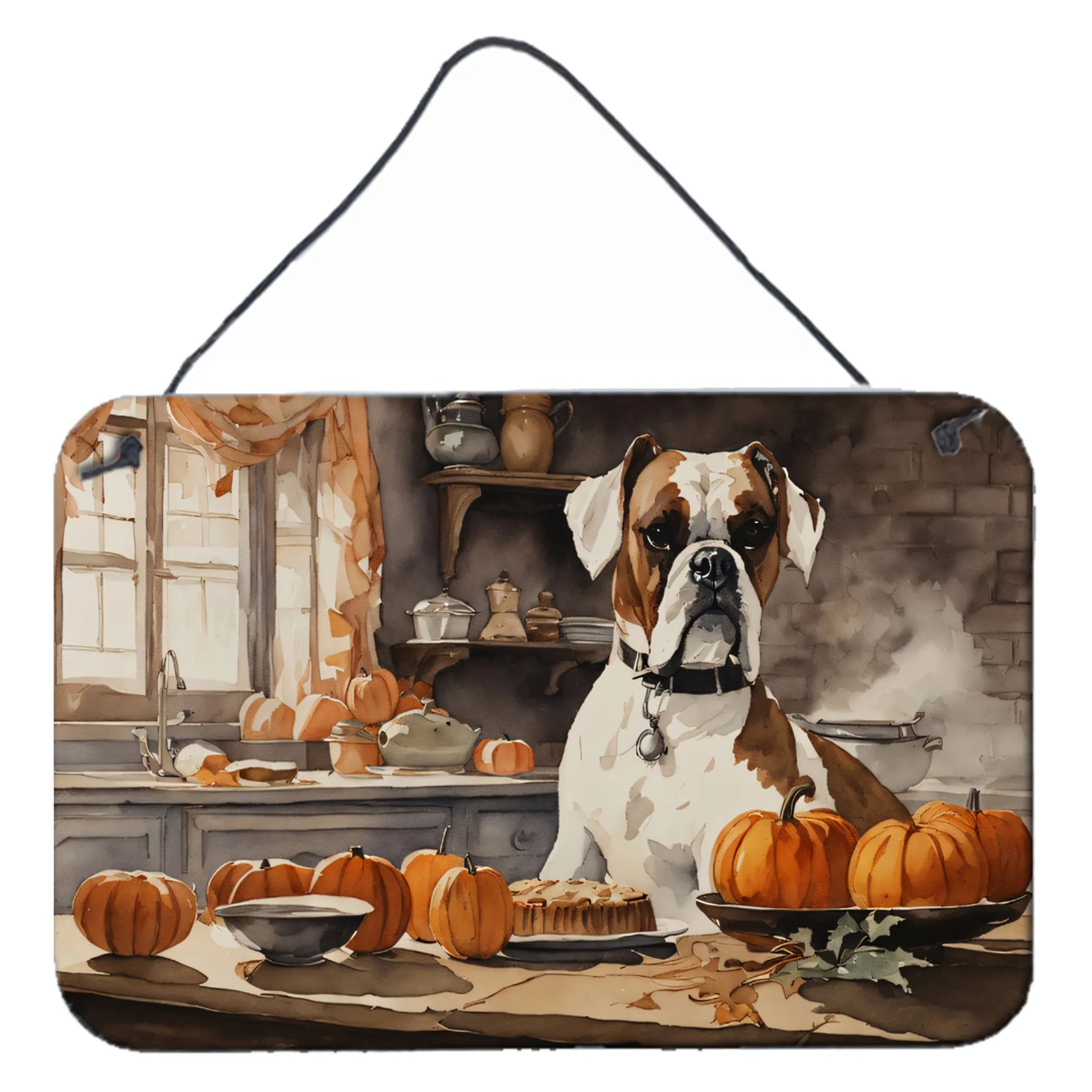 Fall Kitchen Pumpkin Pie Wall or Door Hanging Prints - Size: 8HX12W | Pack Of: 1 | Collection name: Fall kitchen pumpkin pie