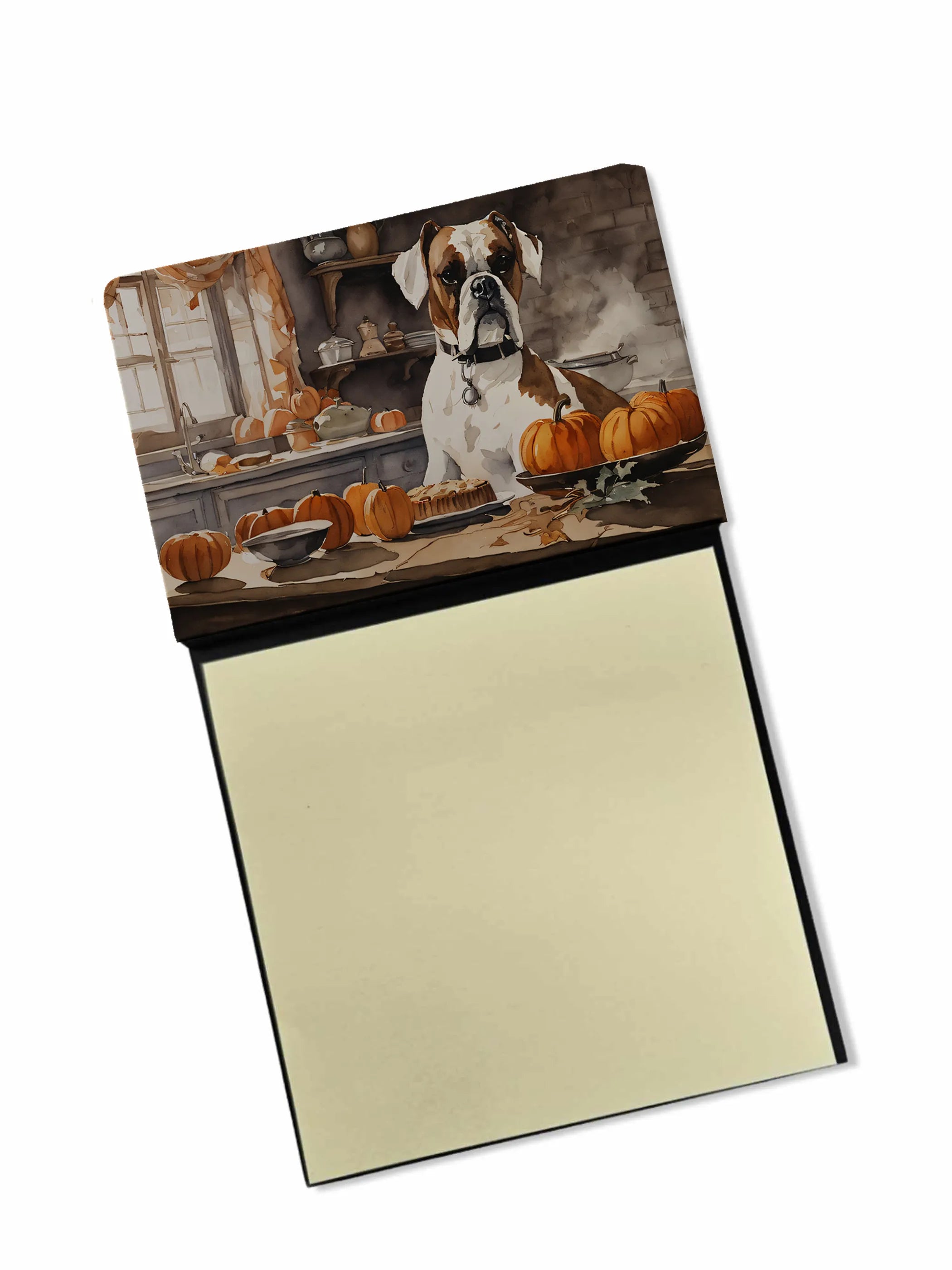 Fall Kitchen Pumpkin Pie Sticky Note Holder - Pack Of: 1 | Collection name: Fall kitchen pumpkin pie