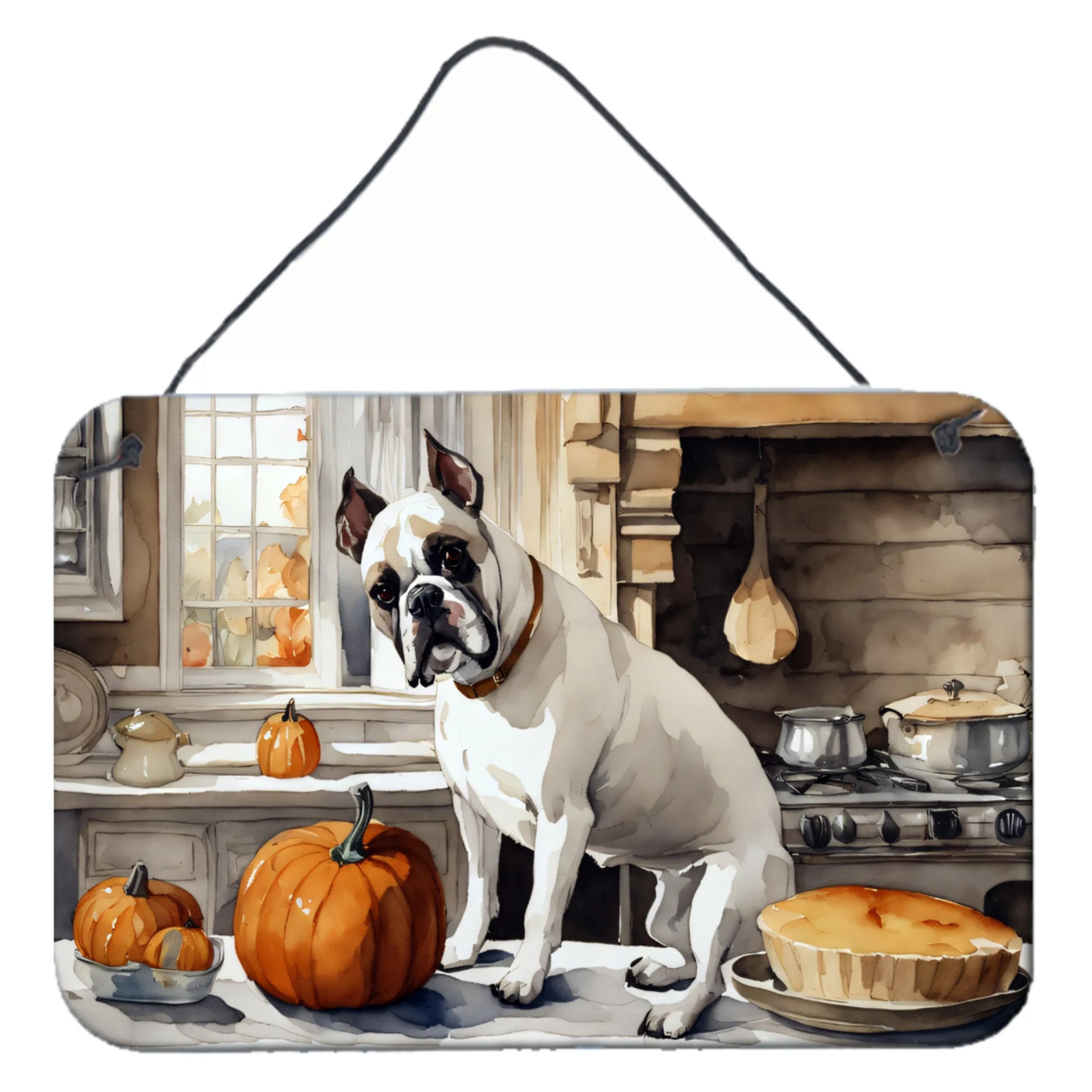 Fall Kitchen Pumpkin Pie Wall or Door Hanging Prints - Size: 8HX12W | Pack Of: 1 | Collection name: Fall kitchen pumpkin pie
