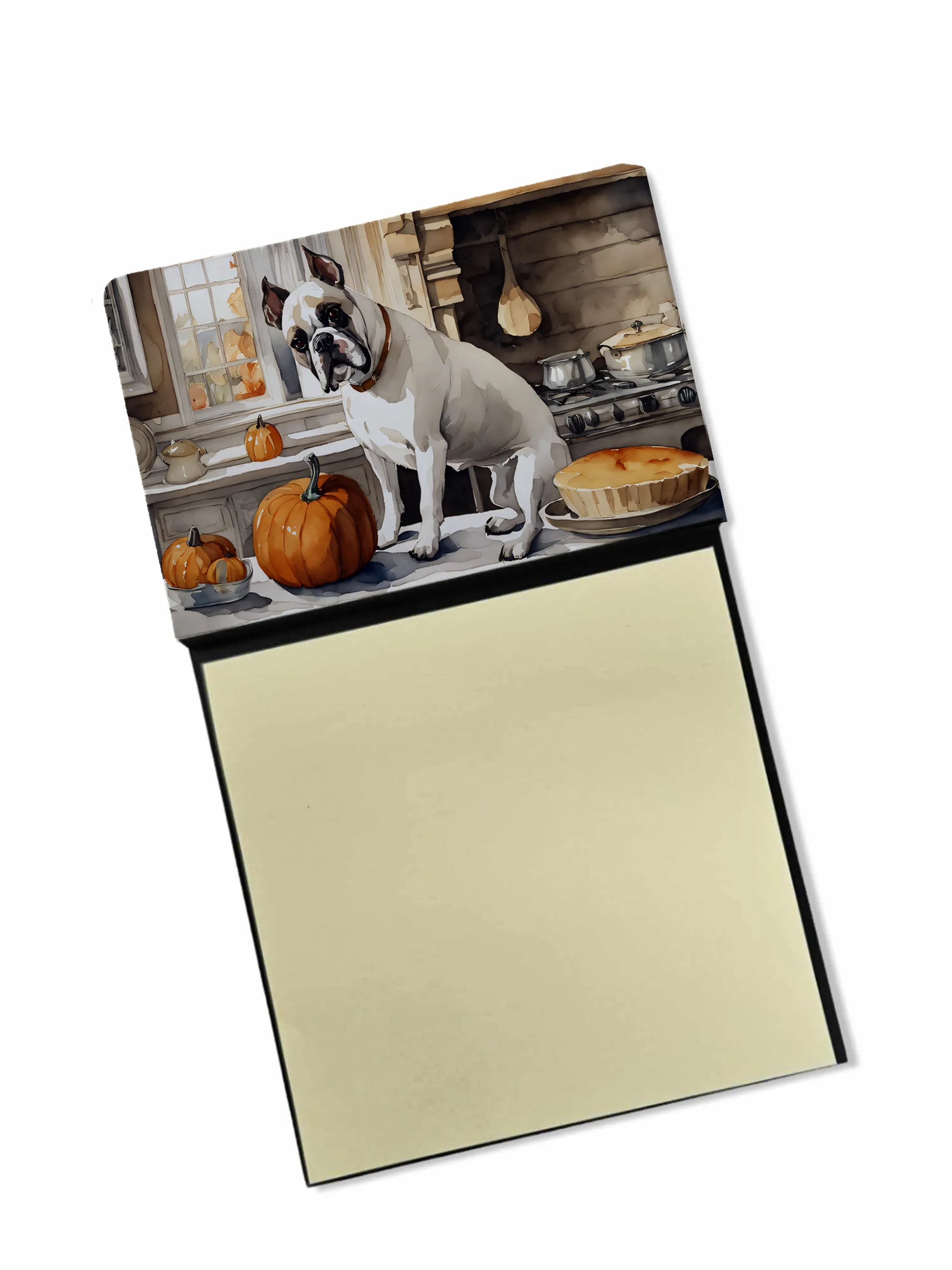 Fall Kitchen Pumpkin Pie Sticky Note Holder - Pack Of: 1 | Collection name: Fall kitchen pumpkin pie