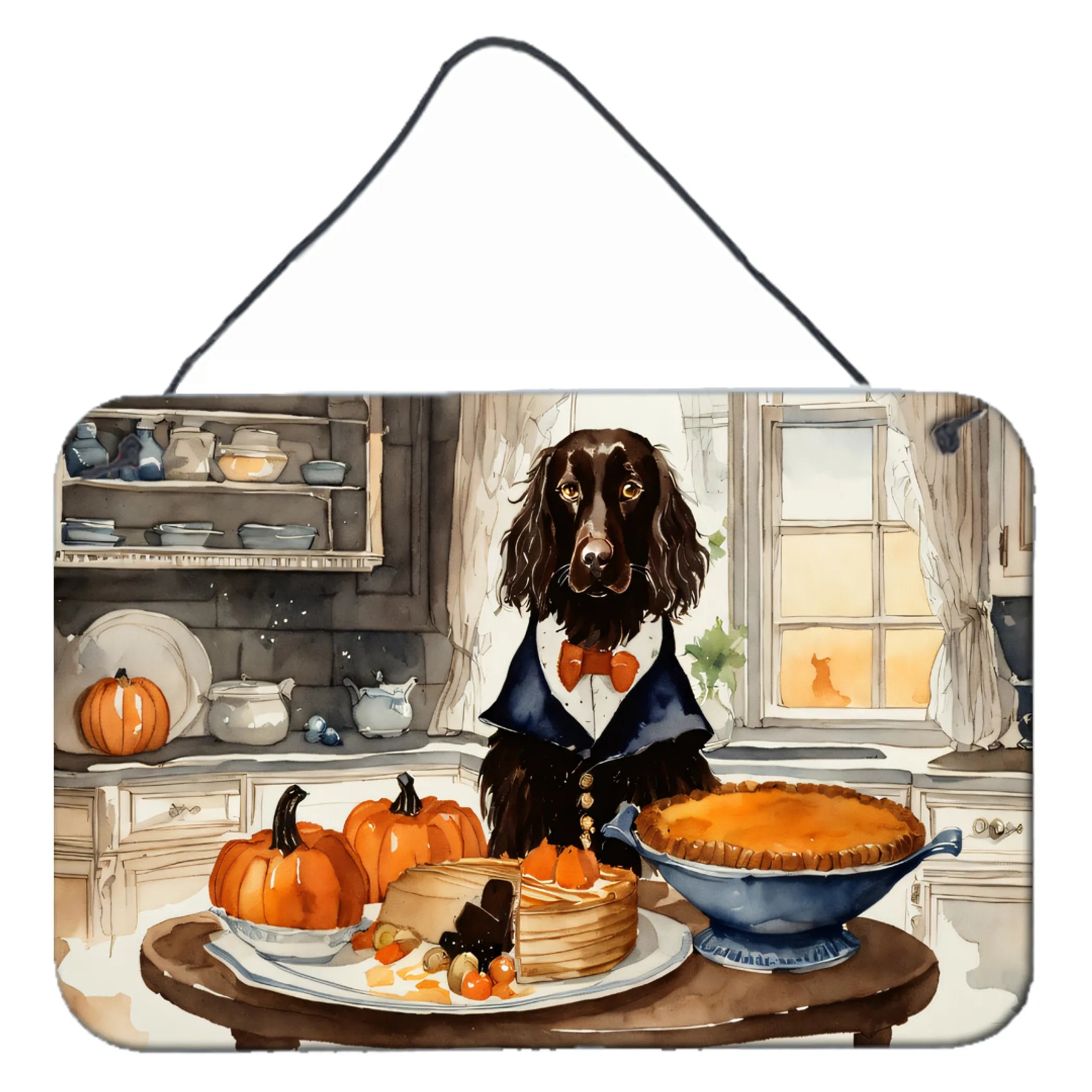 Fall Kitchen Pumpkin Pie Wall or Door Hanging Prints - Size: 8HX12W | Pack Of: 1 | Collection name: Fall kitchen pumpkin pie
