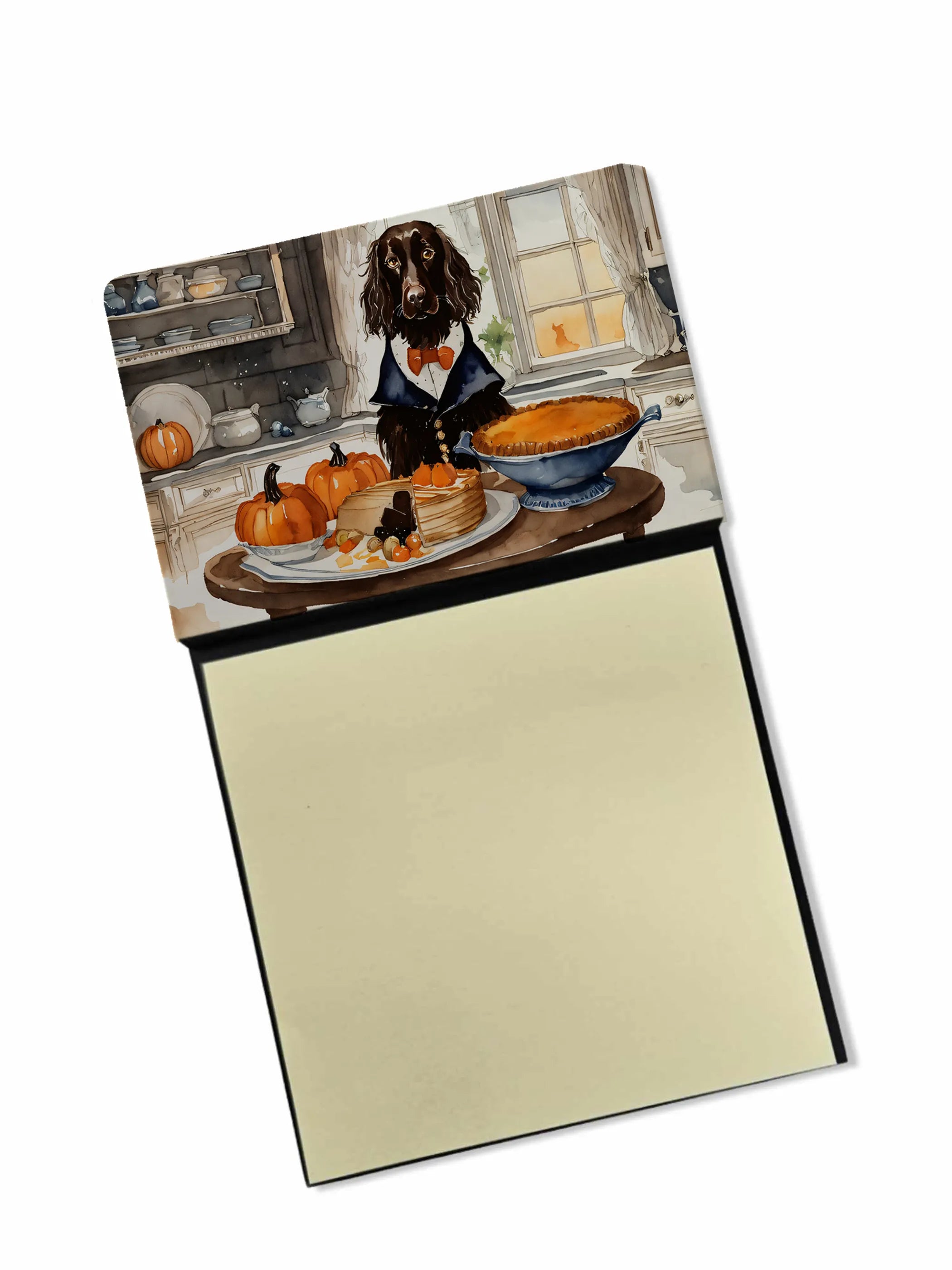 Fall Kitchen Pumpkin Pie Sticky Note Holder - Pack Of: 1 | Collection name: Fall kitchen pumpkin pie