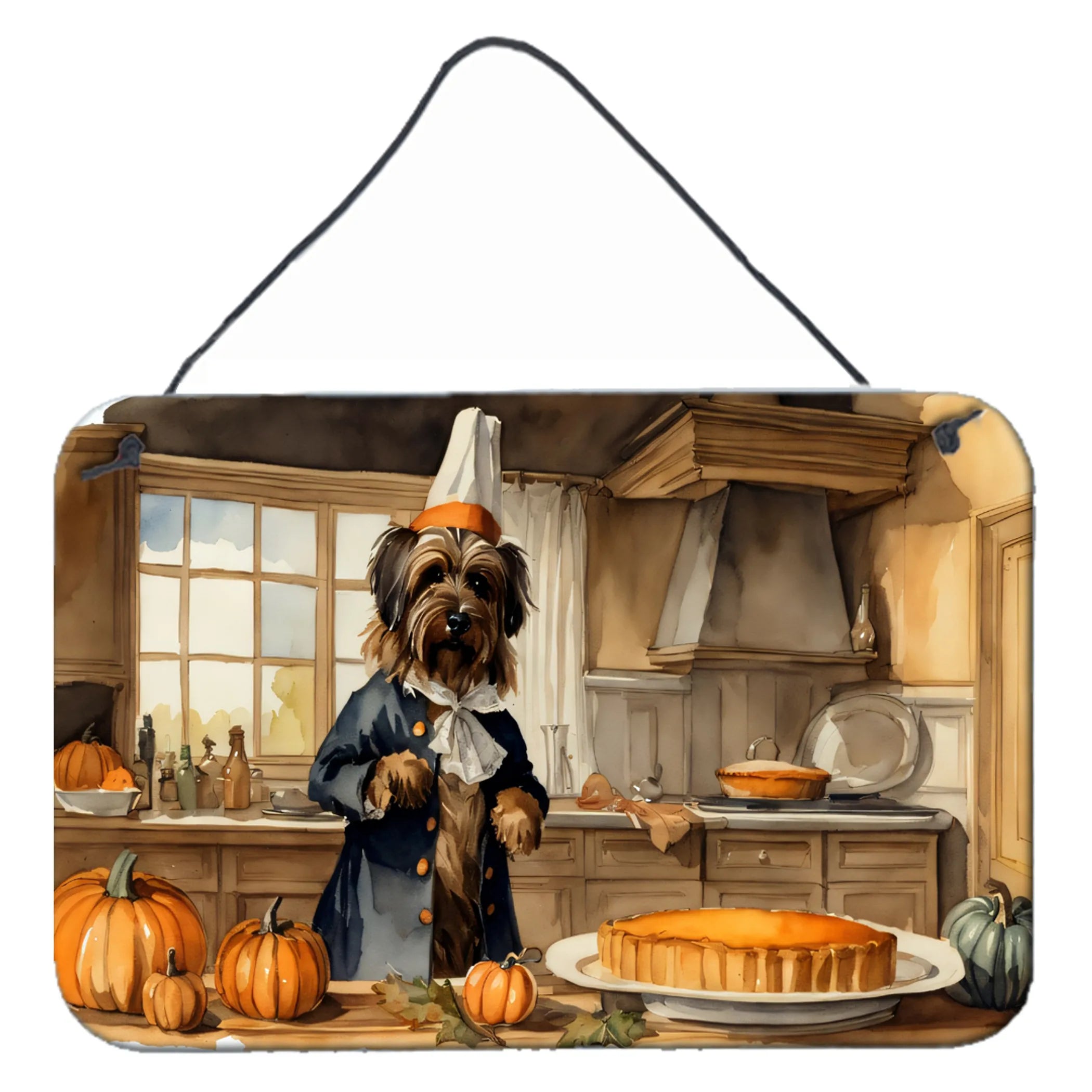 Fall Kitchen Pumpkin Pie Wall or Door Hanging Prints - Size: 8HX12W | Pack Of: 1 | Collection name: Fall kitchen pumpkin pie