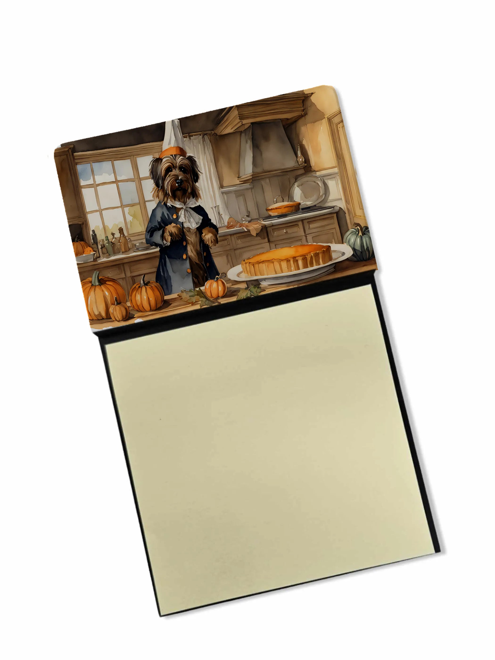Fall Kitchen Pumpkin Pie Sticky Note Holder - Pack Of: 1 | Collection name: Fall kitchen pumpkin pie
