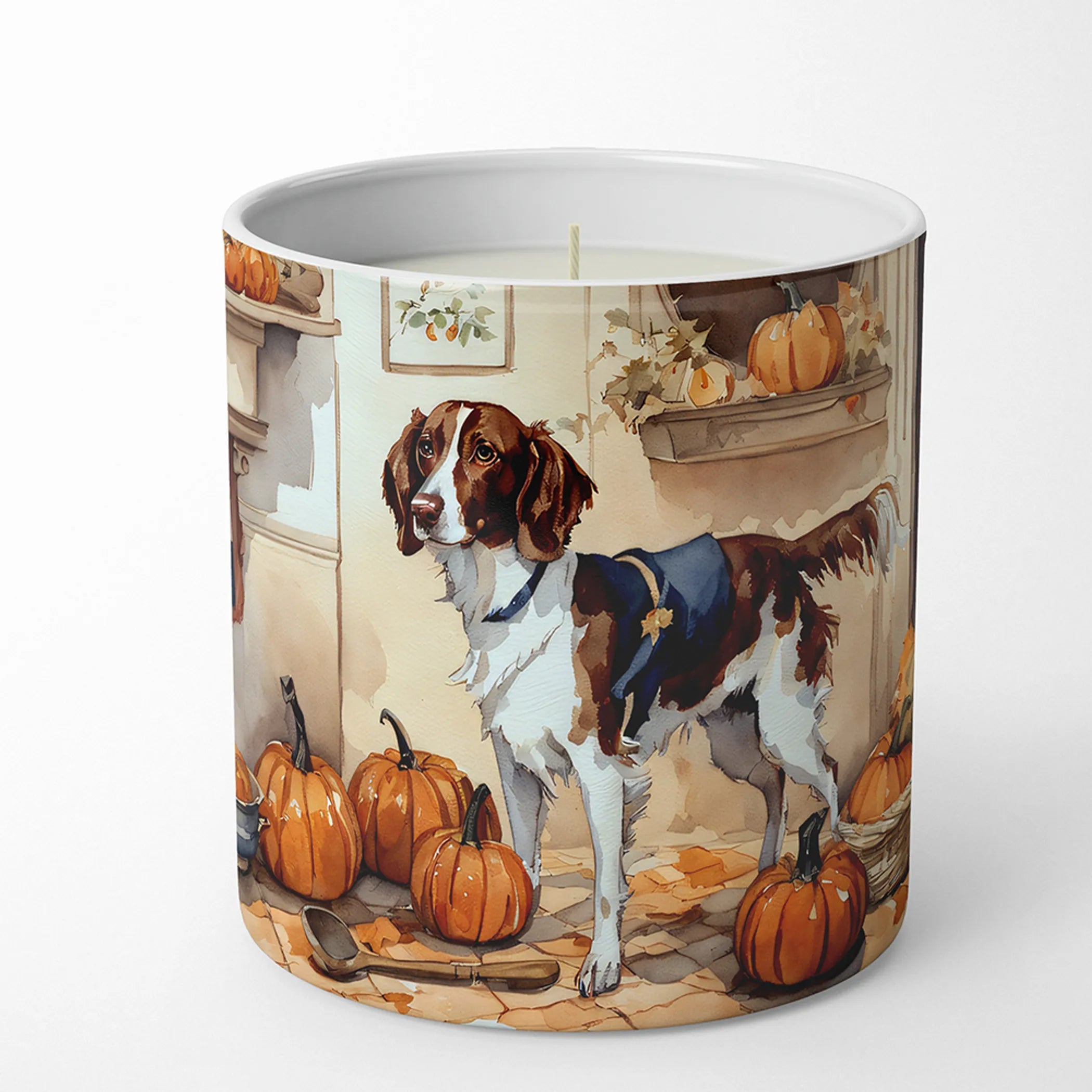 Fall Kitchen Pumpkin Pie Decorative Soy Candle - Size: 10 OZ | Pack Of: 1 | Collection name: Fall kitchen pumpkin pie