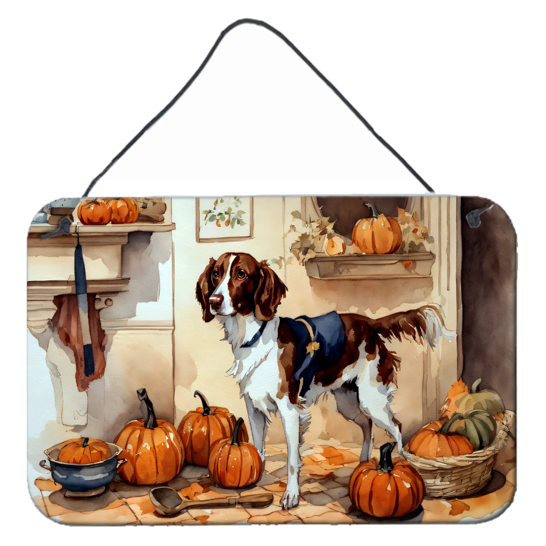 Fall Kitchen Pumpkin Pie Wall or Door Hanging Prints - Size: 8HX12W | Pack Of: 1 | Collection name: Fall kitchen pumpkin pie