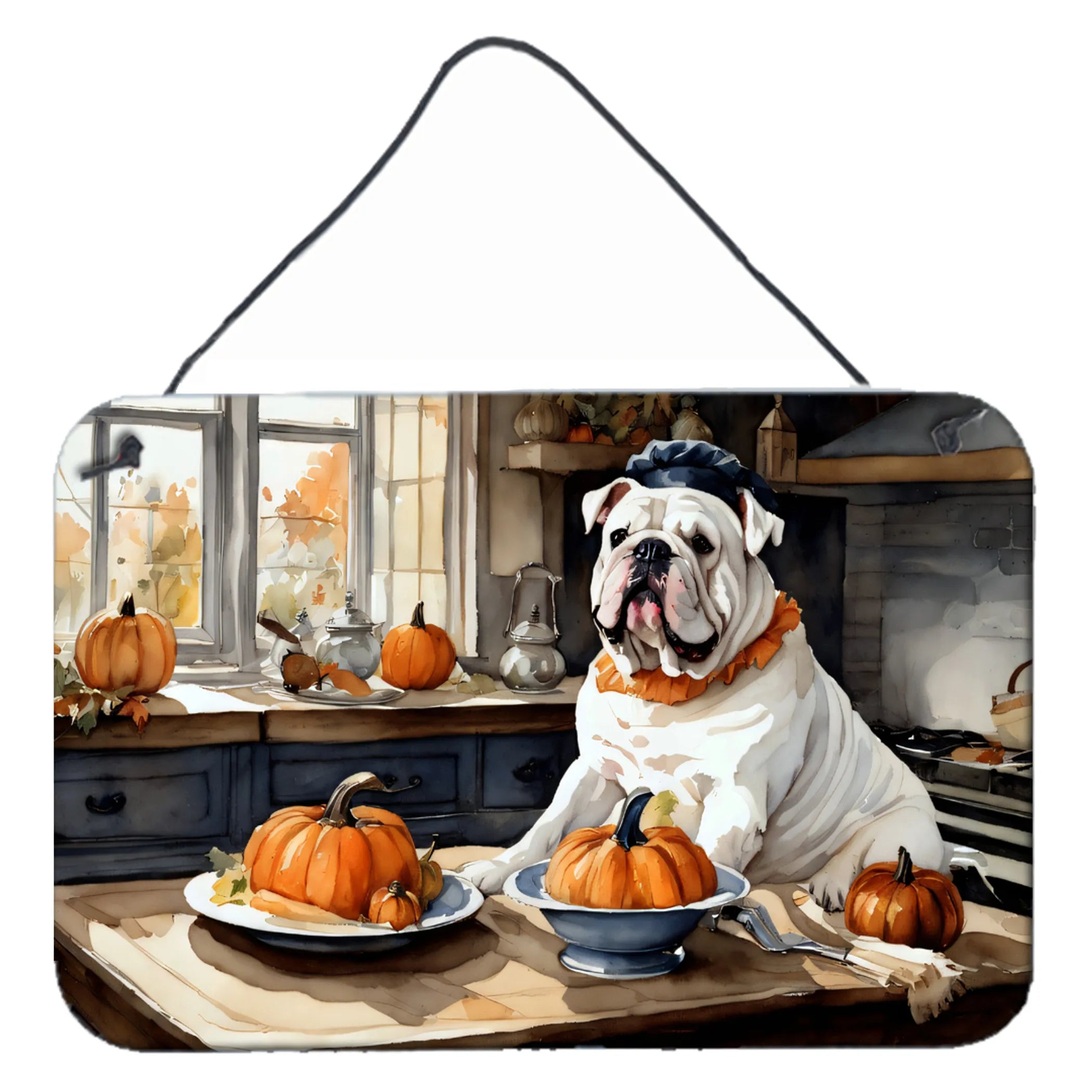 Fall Kitchen Pumpkin Pie Wall or Door Hanging Prints - Size: 8HX12W | Pack Of: 1 | Collection name: Fall kitchen pumpkin pie