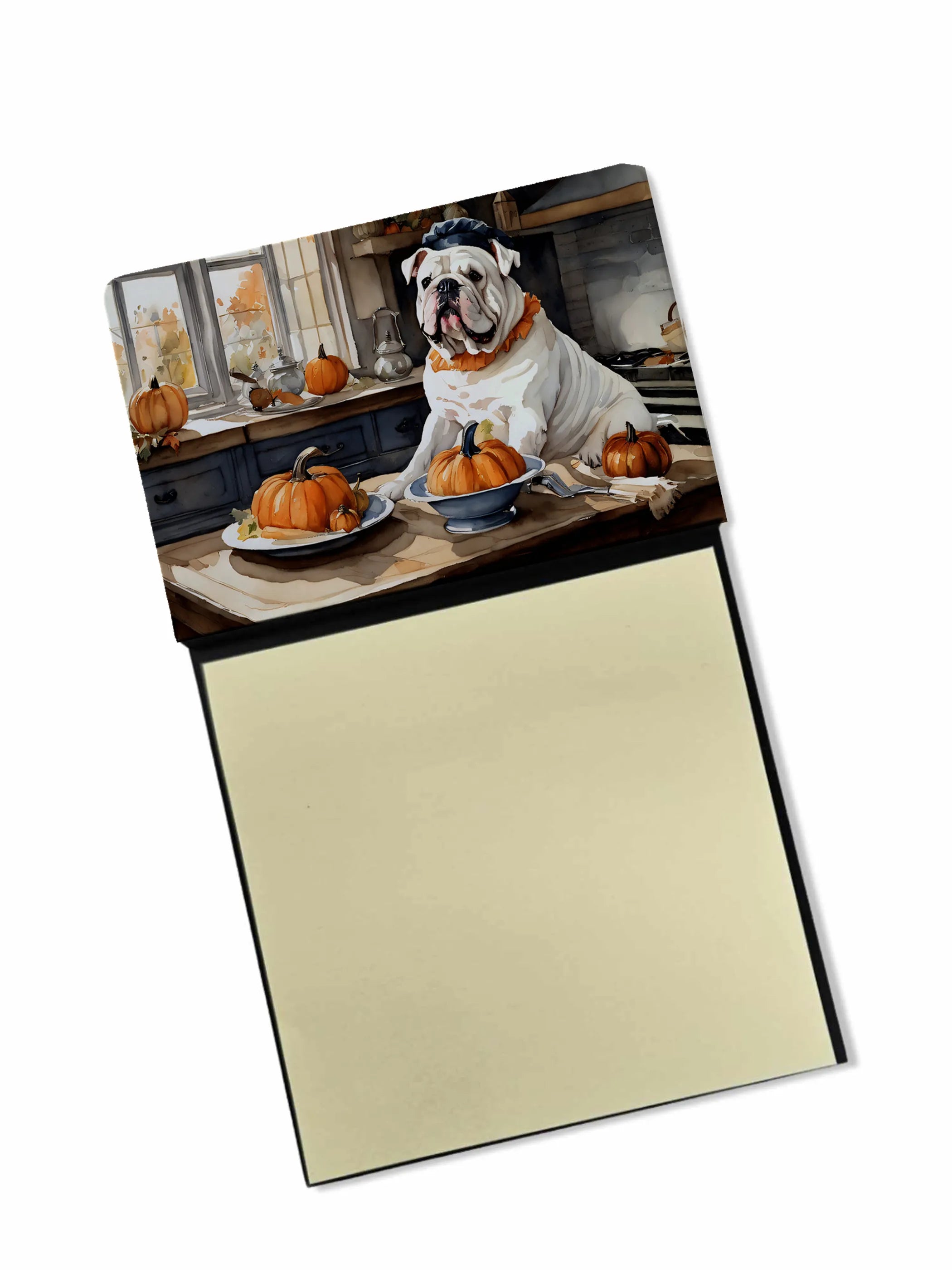 Fall Kitchen Pumpkin Pie Sticky Note Holder - Pack Of: 1 | Collection name: Fall kitchen pumpkin pie