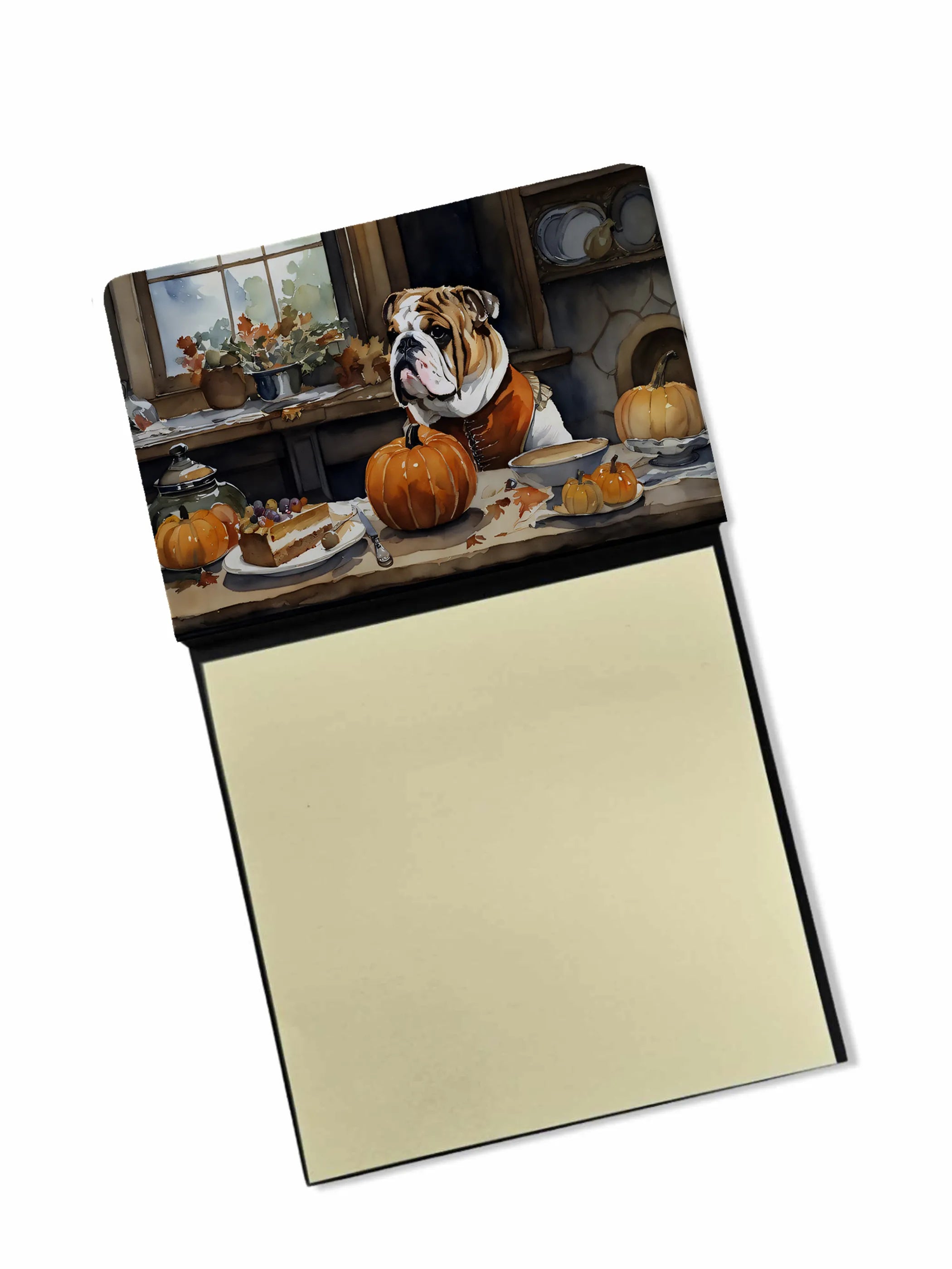 Fall Kitchen Pumpkin Pie Sticky Note Holder - Pack Of: 1 | Collection name: Fall kitchen pumpkin pie