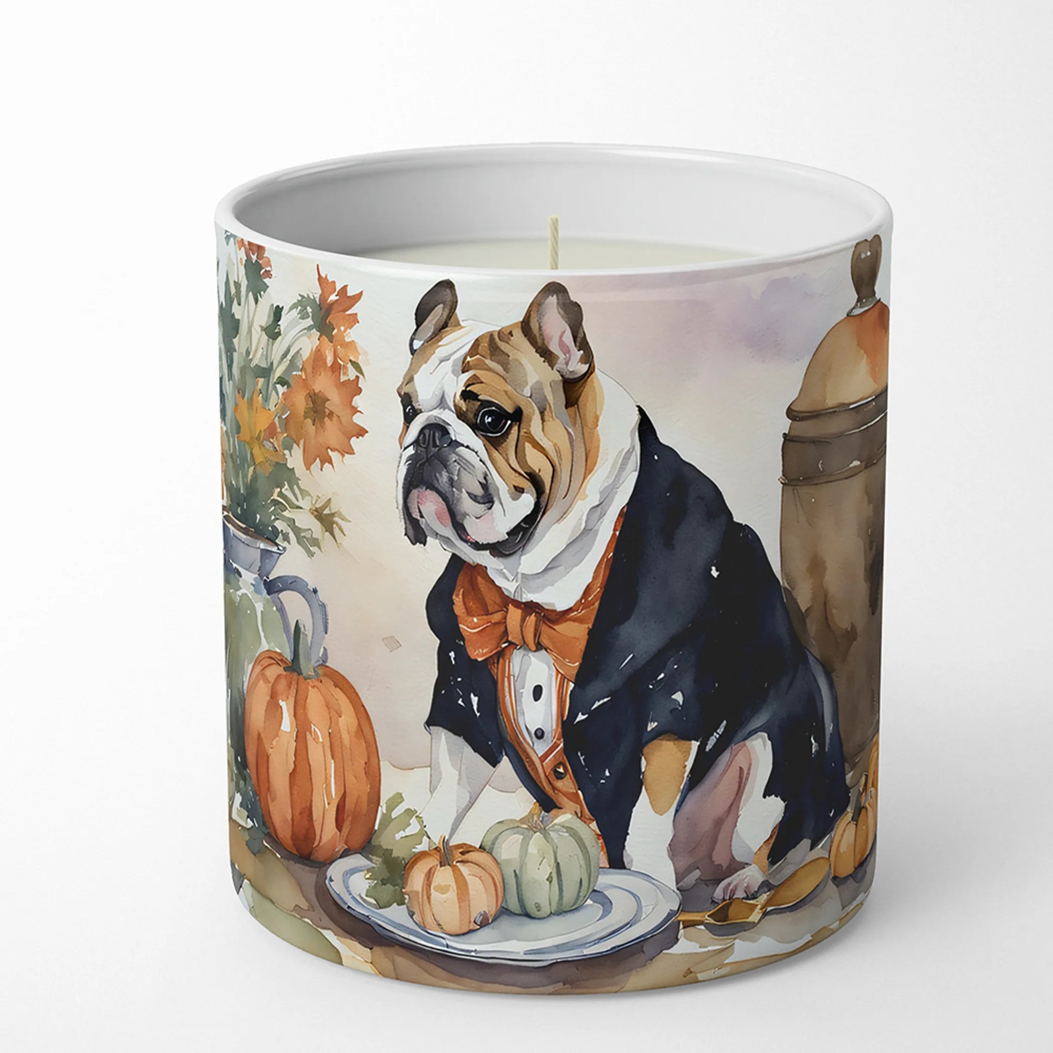 Fall Kitchen Pumpkin Pie Decorative Soy Candle - Size: 10 OZ | Pack Of: 1 | Collection name: Fall kitchen pumpkin pie