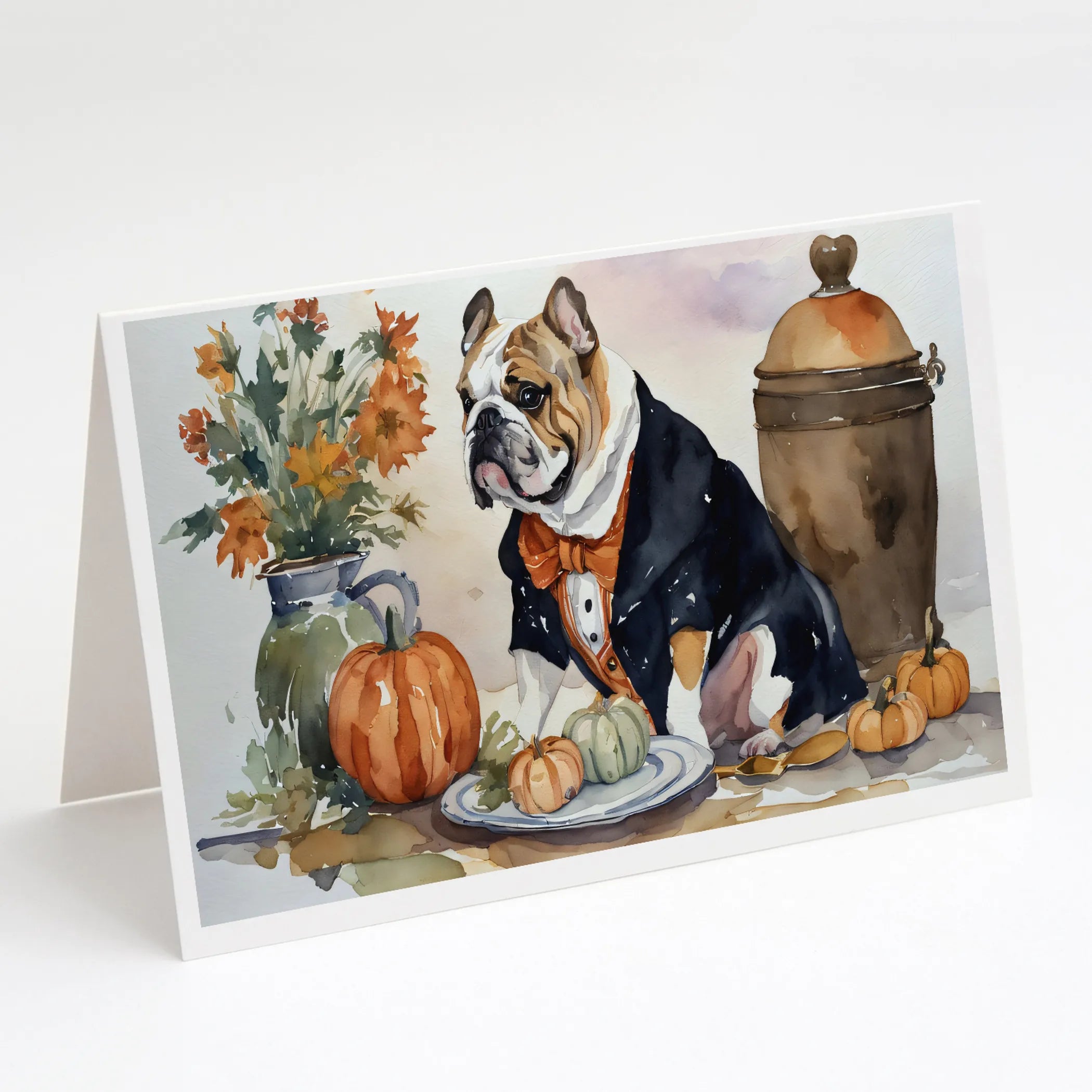 Fall Kitchen Pumpkin Pie Greeting Cards  - Size: 5X7 | Pack Of: 1 | Collection name: Fall kitchen pumpkin pie