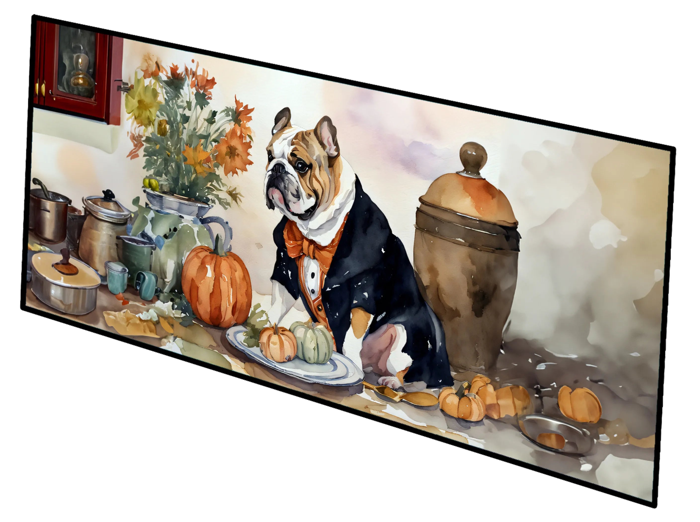 Fall Kitchen Pumpkin Pie Runner Mat 28x58 - Size: 28HX58W | Pack Of: 1 | Collection name: Fall kitchen pumpkin pie
