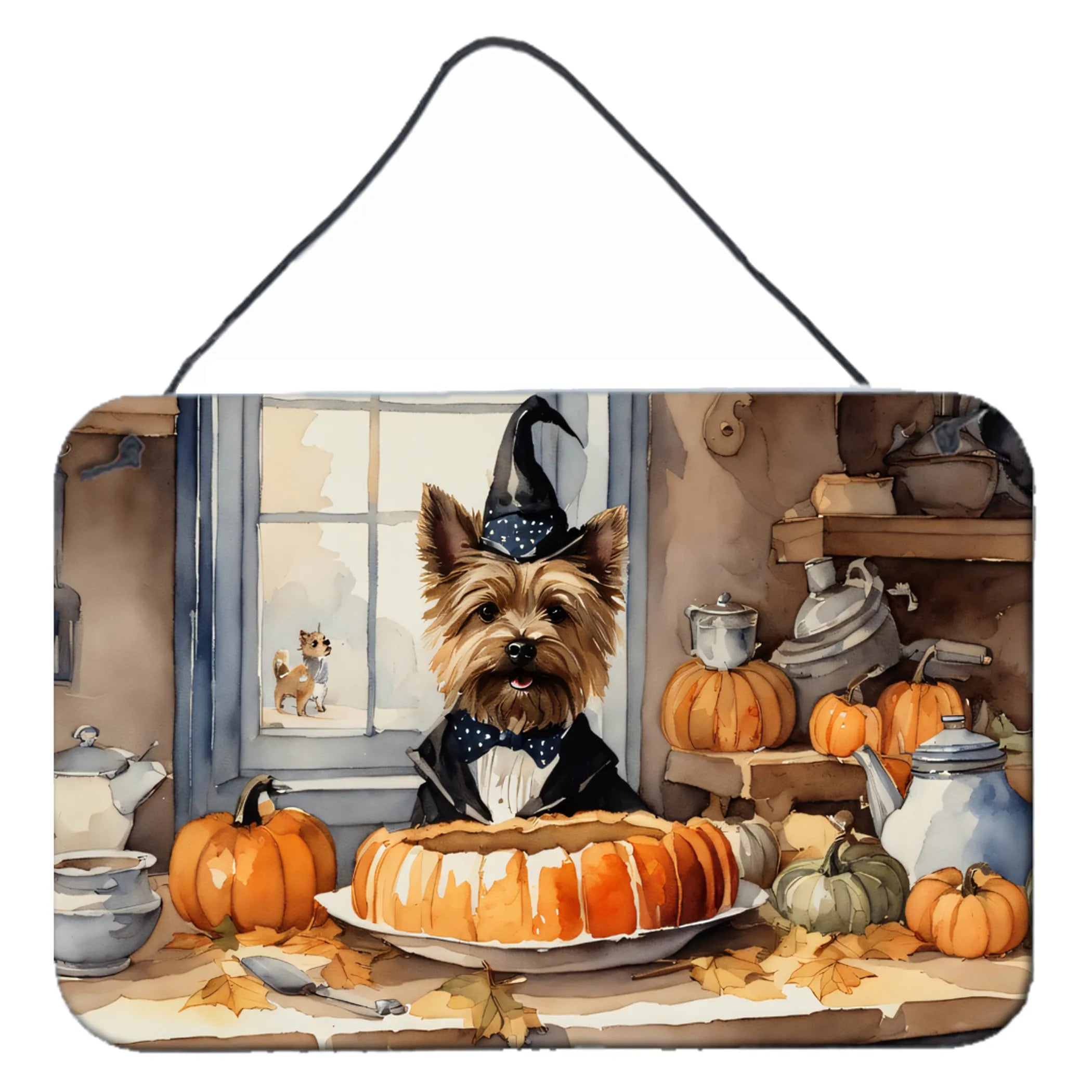 Fall Kitchen Pumpkin Pie Wall or Door Hanging Prints - Size: 8HX12W | Pack Of: 1 | Collection name: Fall kitchen pumpkin pie