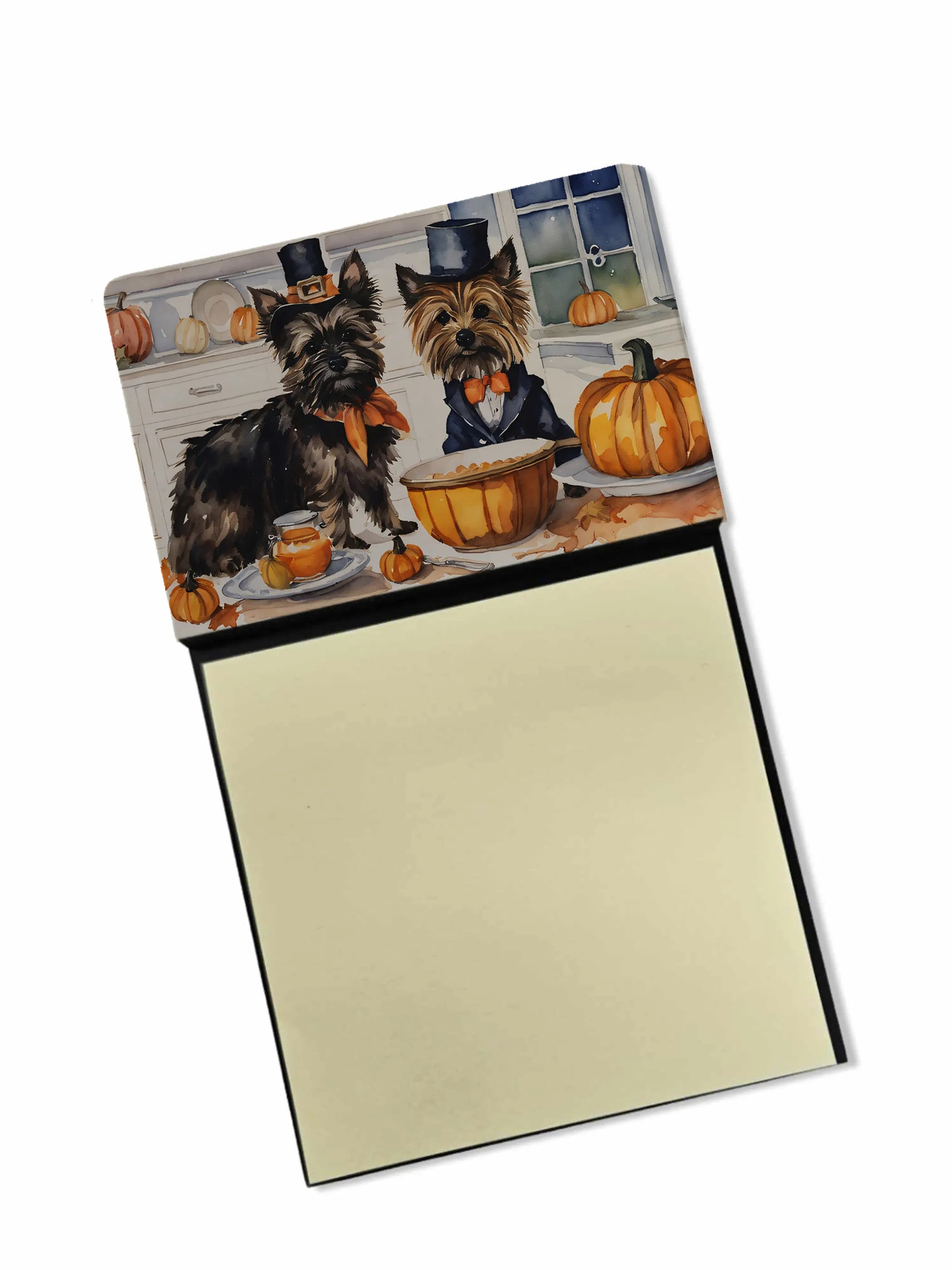 Fall Kitchen Pumpkin Pie Sticky Note Holder - Pack Of: 1 | Collection name: Fall kitchen pumpkin pie