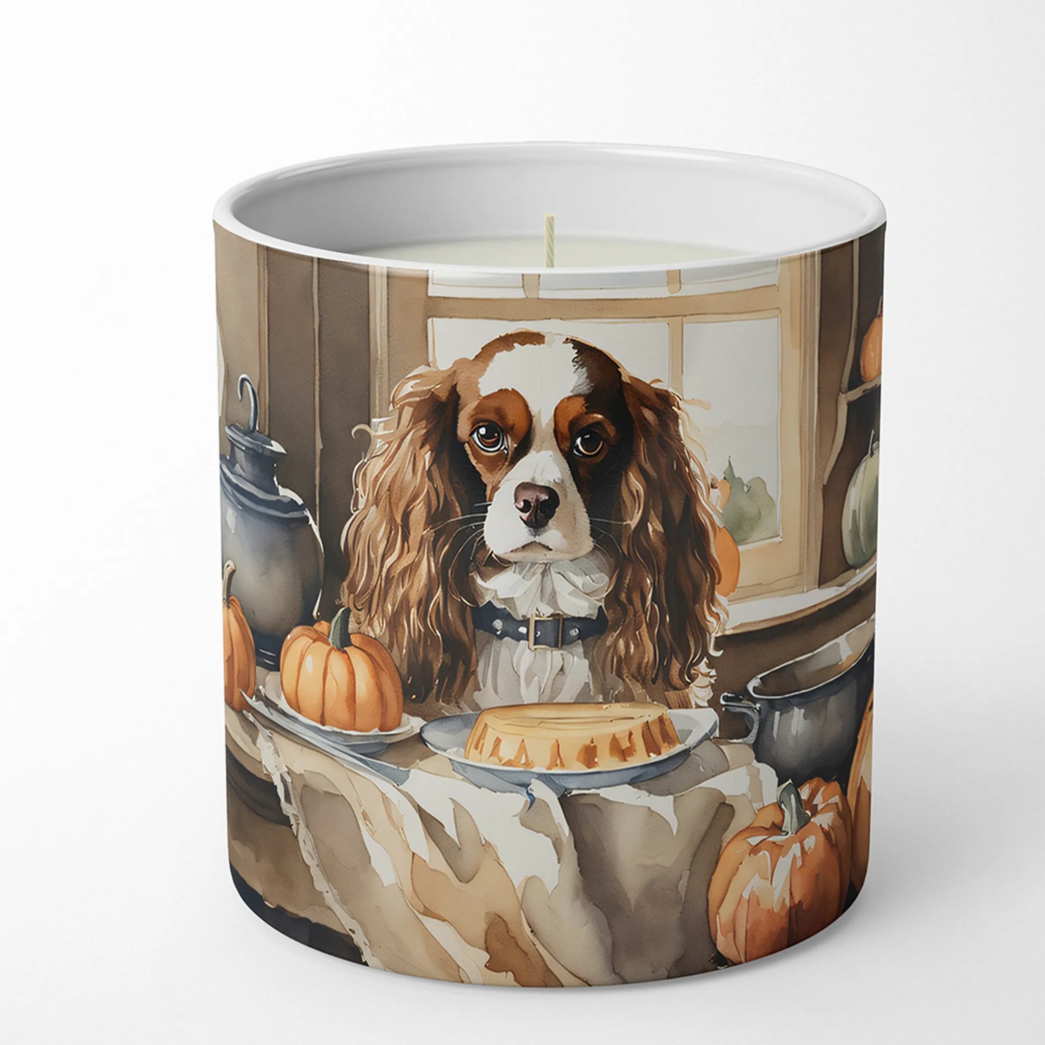 Fall Kitchen Pumpkin Pie Decorative Soy Candle - Size: 10 OZ | Pack Of: 1 | Collection name: Fall kitchen pumpkin pie