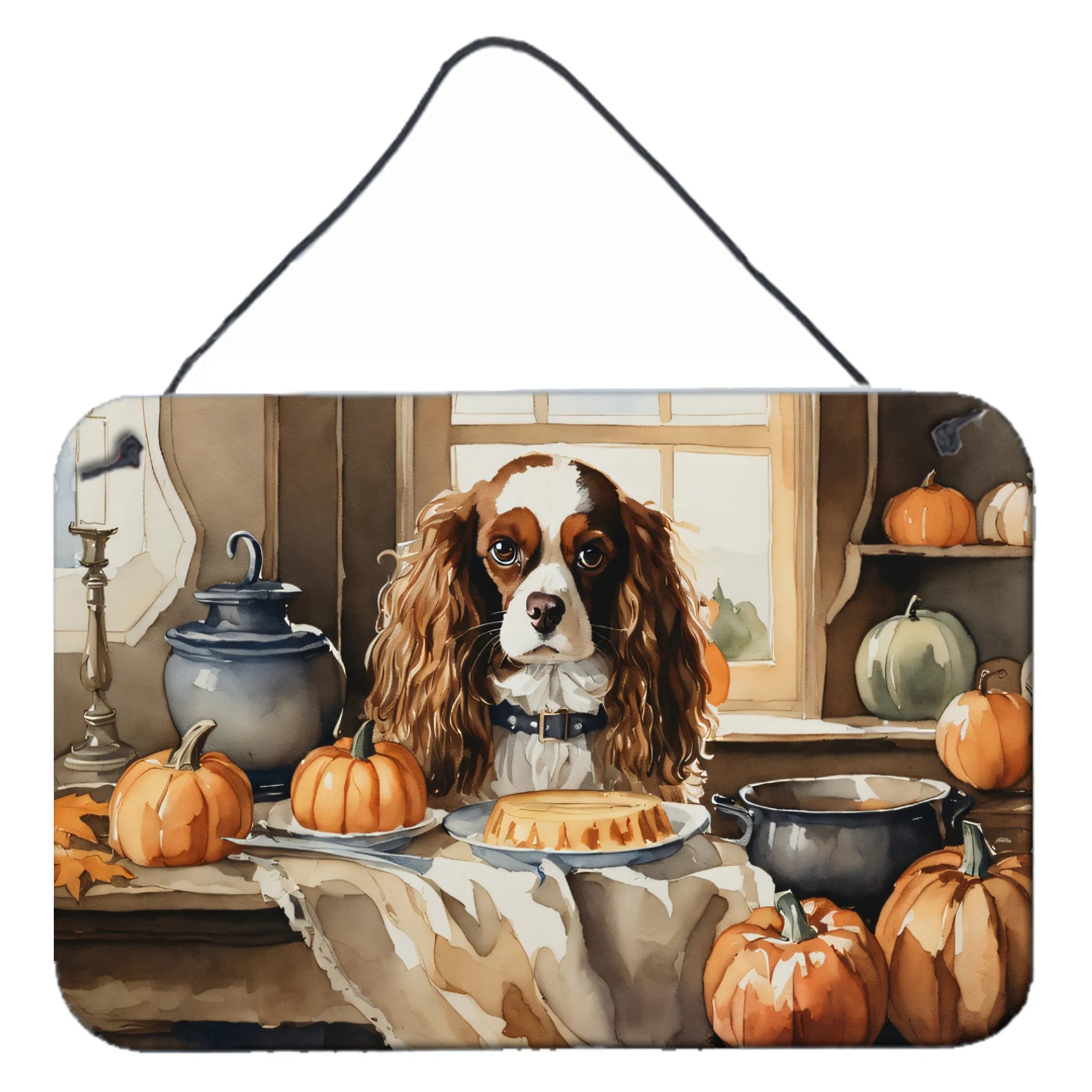 Fall Kitchen Pumpkin Pie Wall or Door Hanging Prints - Size: 8HX12W | Pack Of: 1 | Collection name: Fall kitchen pumpkin pie