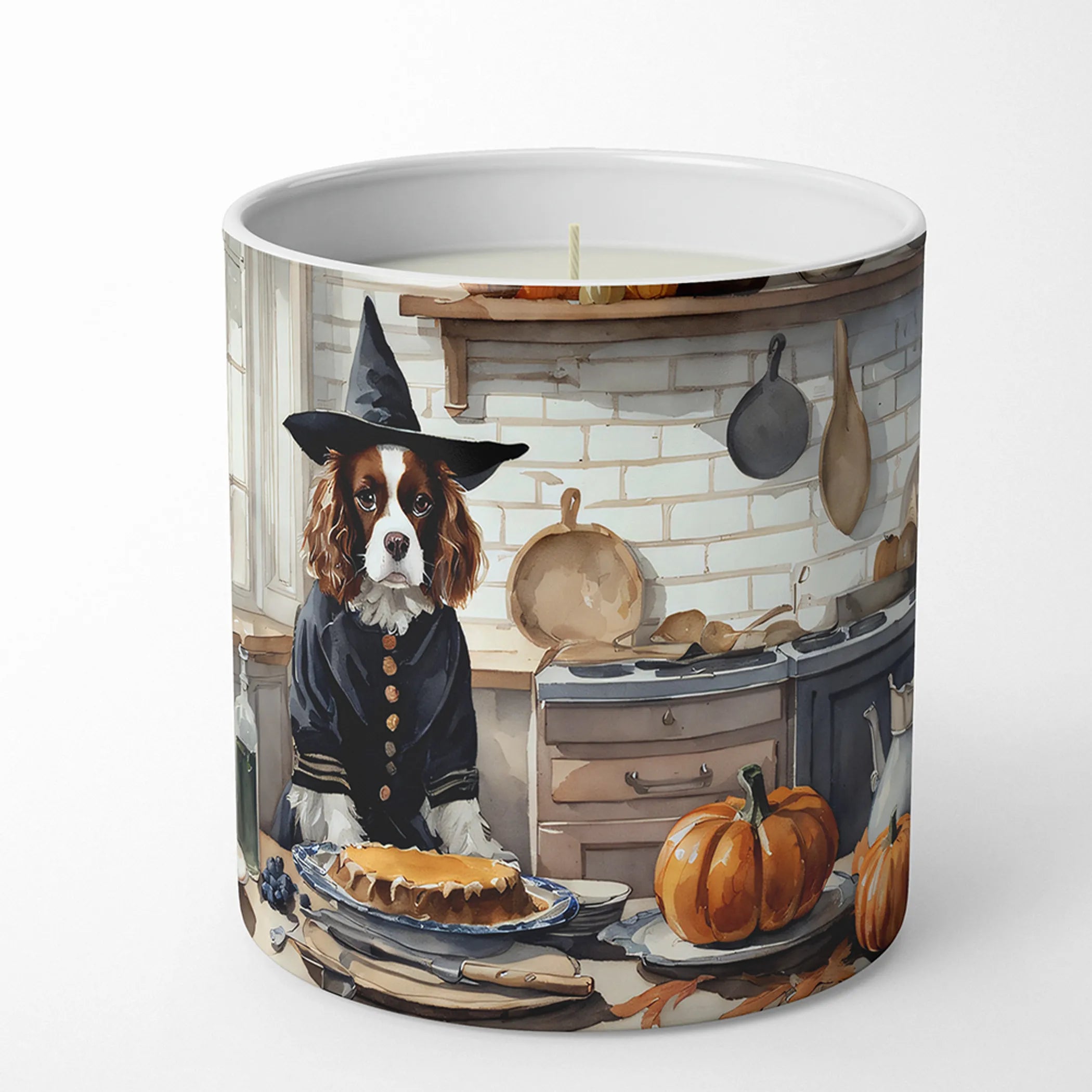 Fall Kitchen Pumpkin Pie Decorative Soy Candle - Size: 10 OZ | Pack Of: 1 | Collection name: Fall kitchen pumpkin pie