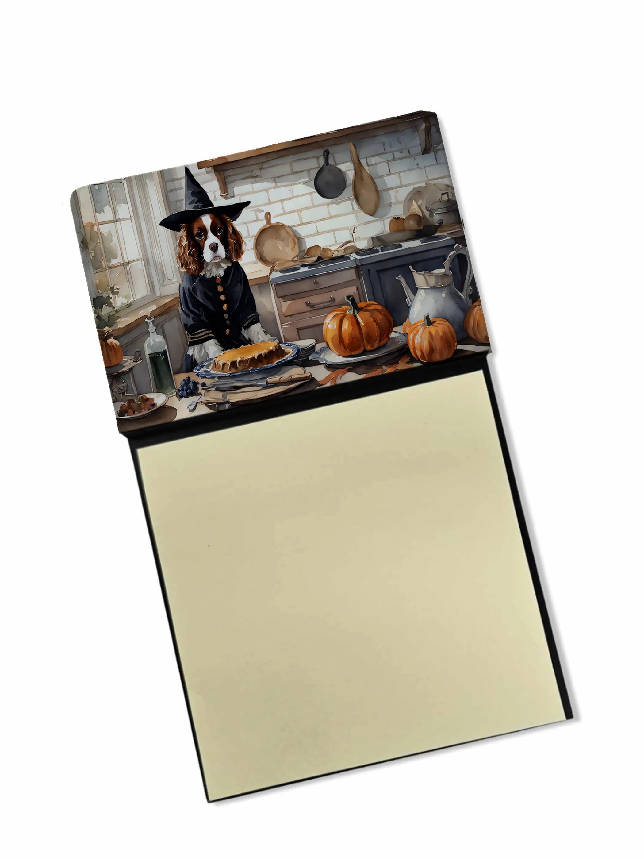 Fall Kitchen Pumpkin Pie Sticky Note Holder - Pack Of: 1 | Collection name: Fall kitchen pumpkin pie