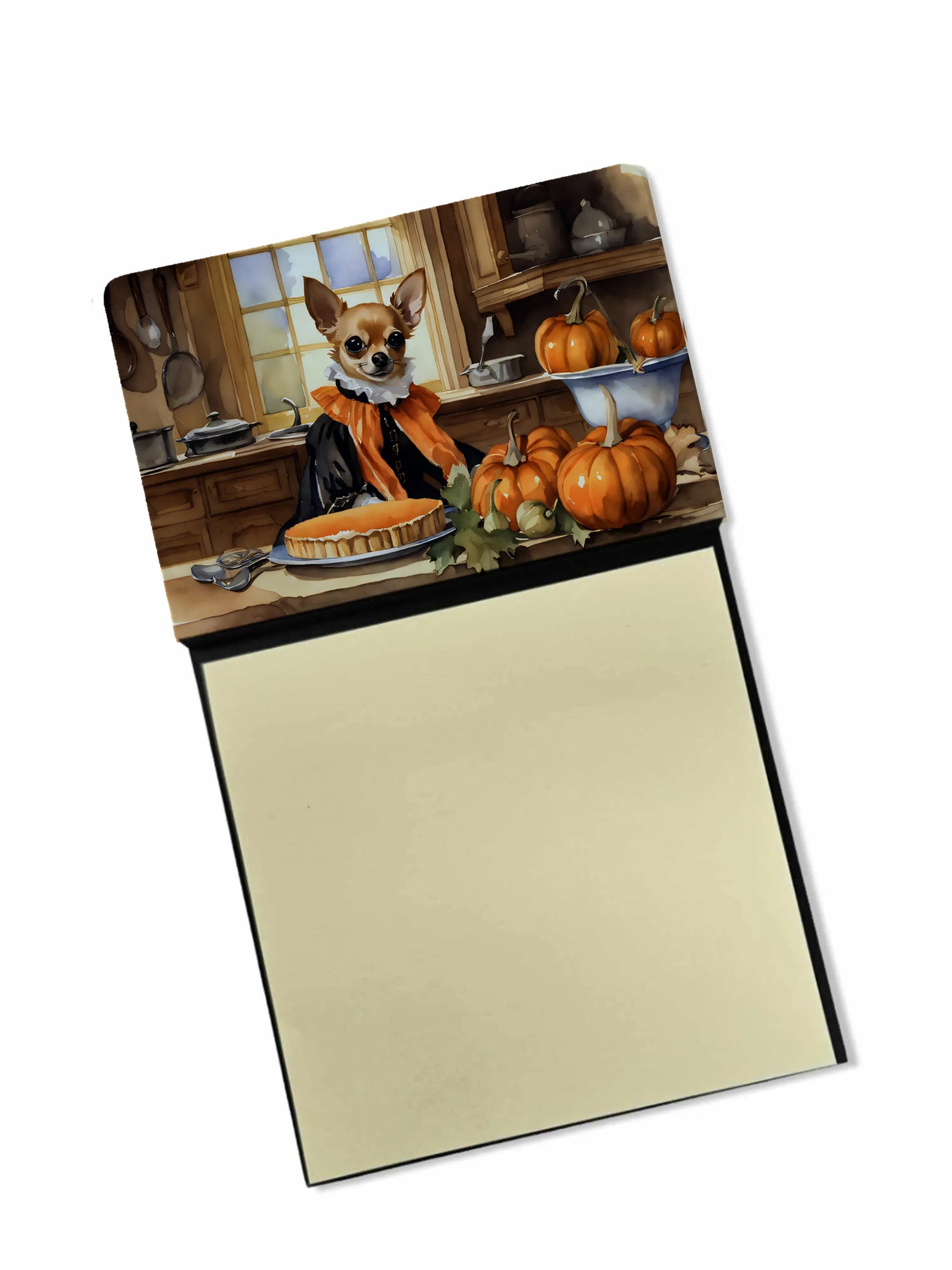 Fall Kitchen Pumpkin Pie Sticky Note Holder - Pack Of: 1 | Collection name: Fall kitchen pumpkin pie