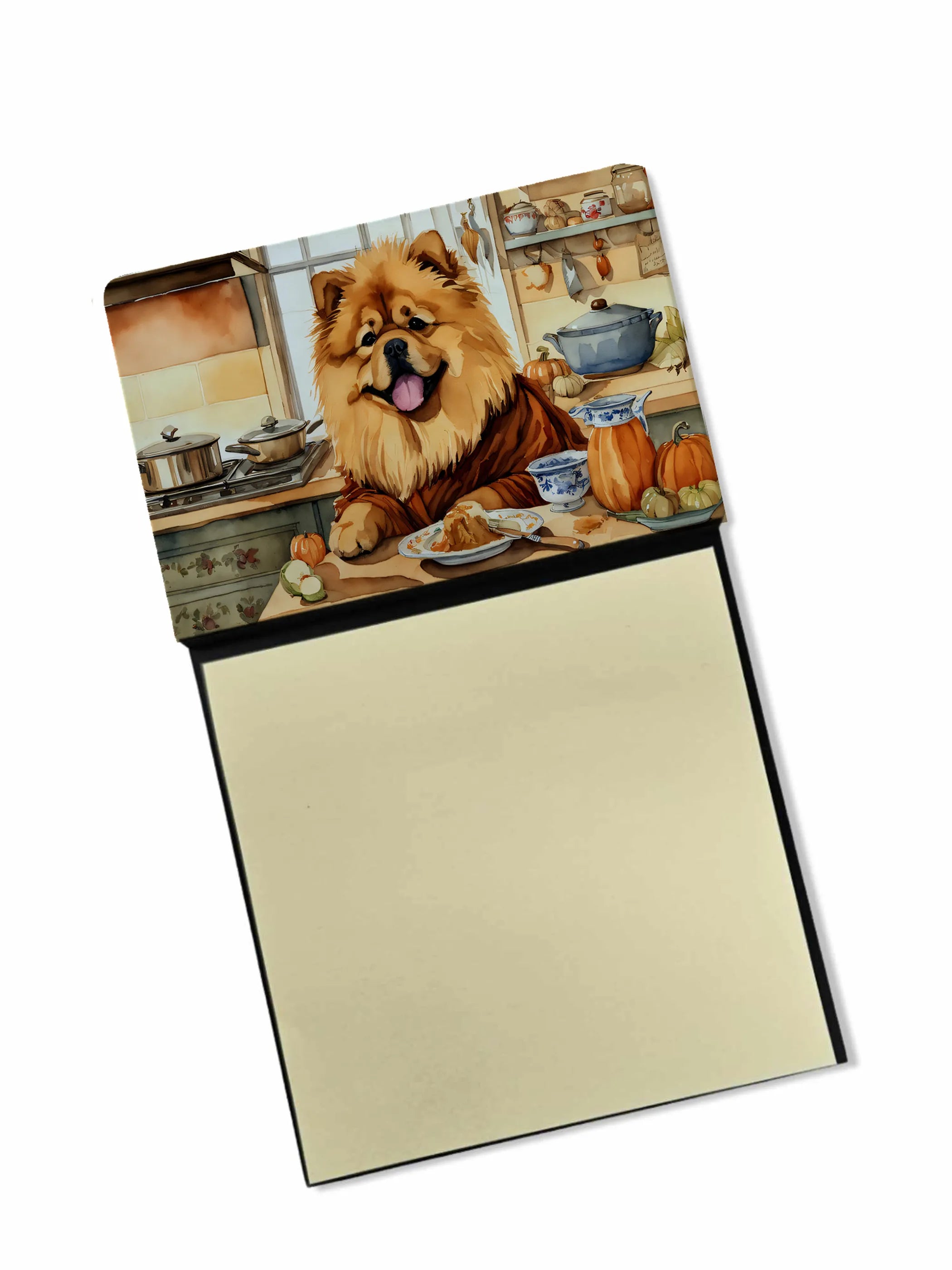 Fall Kitchen Pumpkin Pie Sticky Note Holder - Pack Of: 1 | Collection name: Fall kitchen pumpkin pie