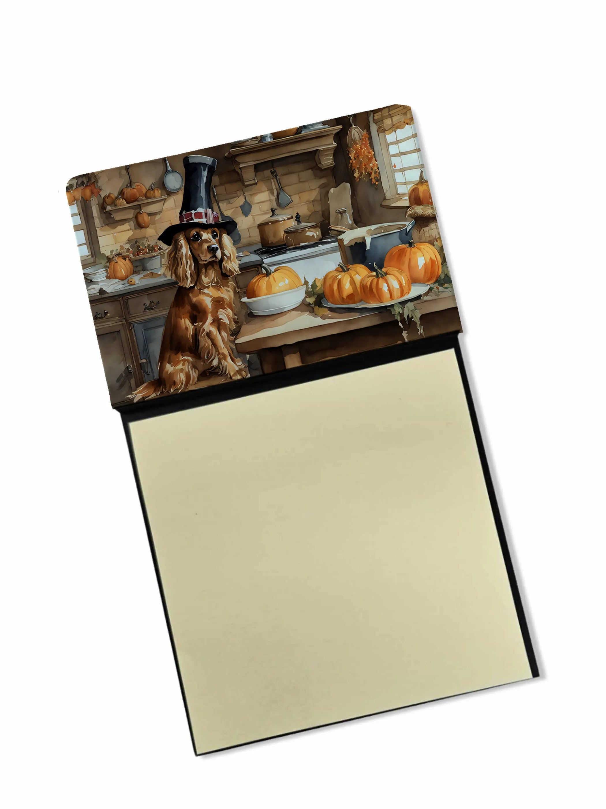 Fall Kitchen Pumpkin Pie Sticky Note Holder - Pack Of: 1 | Collection name: Fall kitchen pumpkin pie