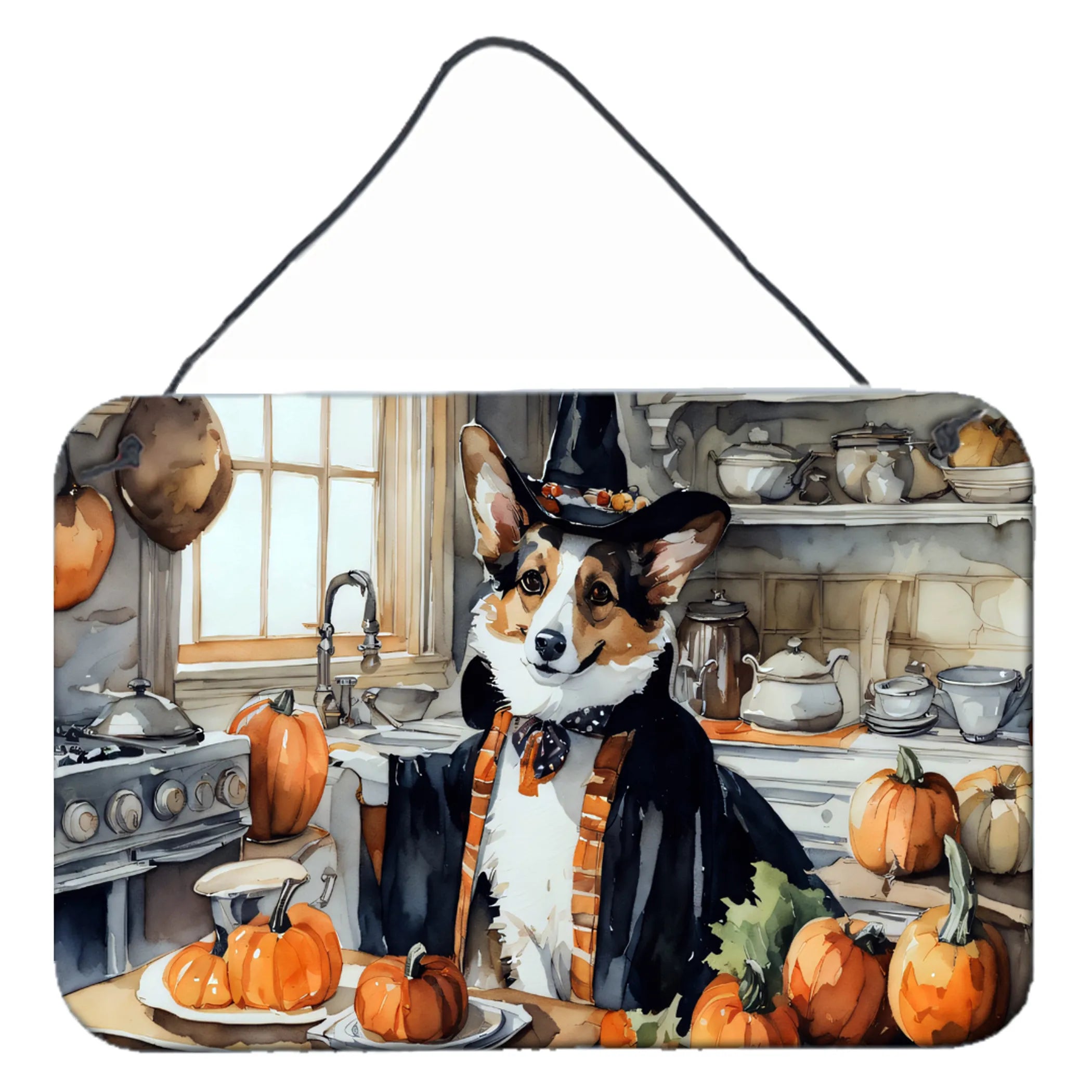 Fall Kitchen Pumpkin Pie Wall or Door Hanging Prints - Size: 8HX12W | Pack Of: 1 | Collection name: Fall kitchen pumpkin pie