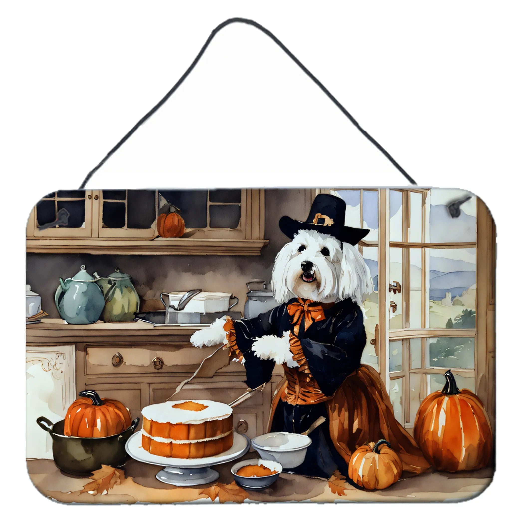 Fall Kitchen Pumpkin Pie Wall or Door Hanging Prints - Size: 8HX12W | Pack Of: 1 | Collection name: Fall kitchen pumpkin pie